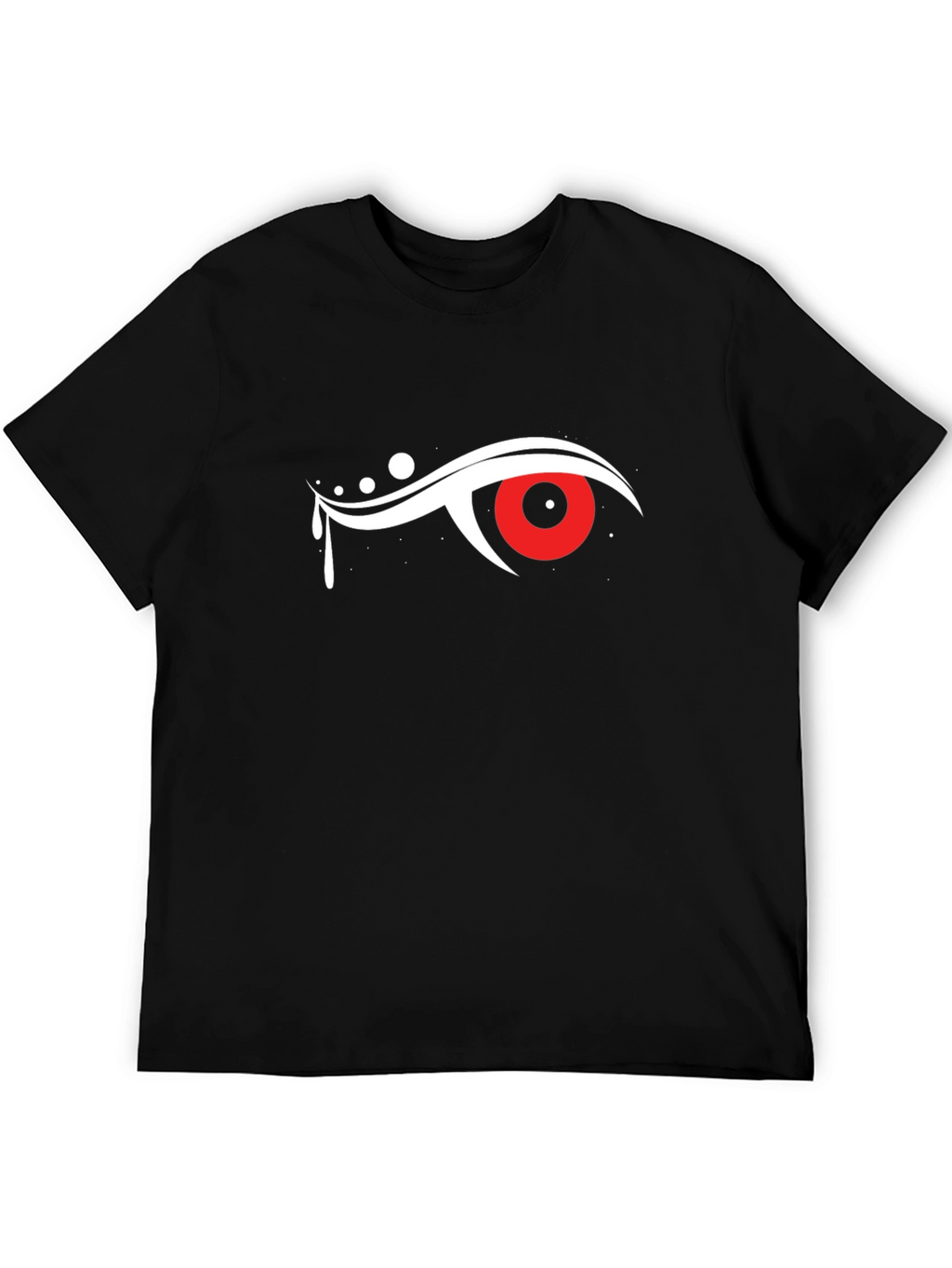 Mens Black T-Shirt with Eye Graphic