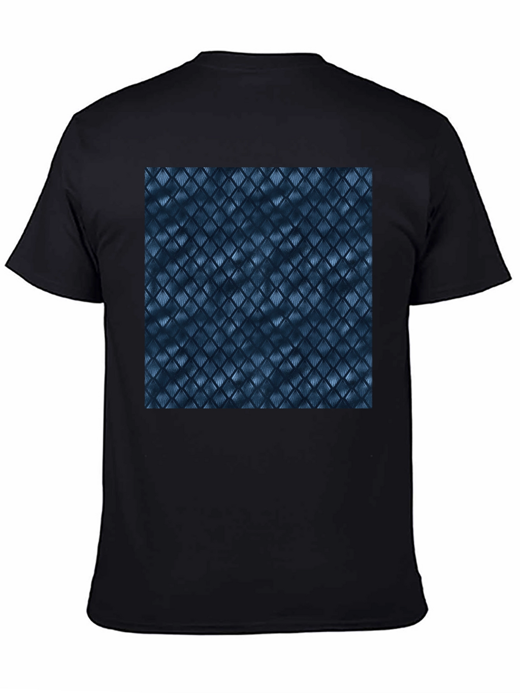 Black Tee with Abstract Pattern