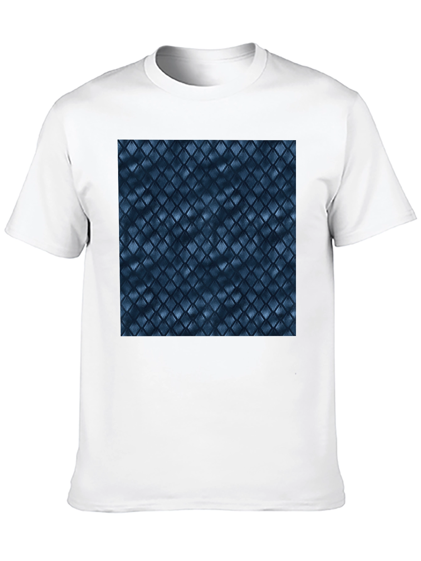Black Tee with Abstract Pattern