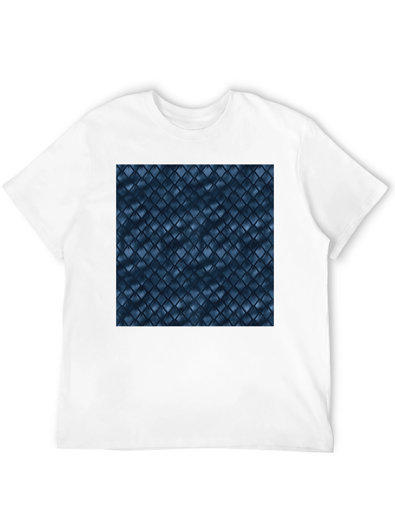 Black Tee with Abstract Pattern