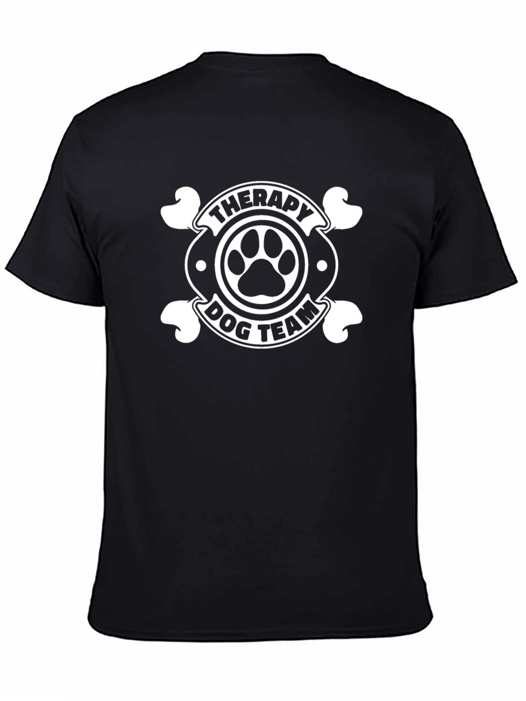 Therapy Dog Team T-Shirt - Unisex Black Tee