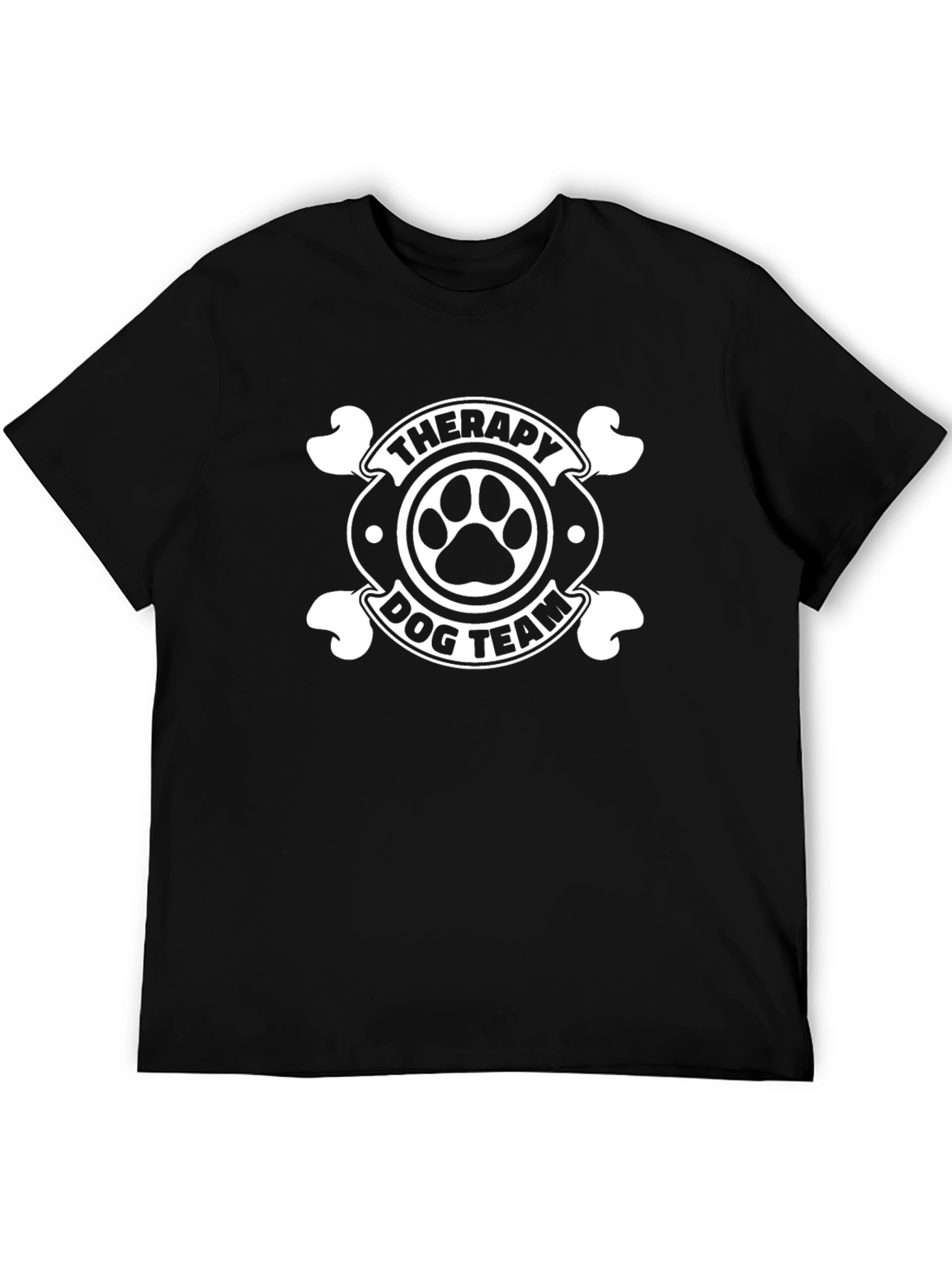 Therapy Dog Team T-Shirt - Unisex Black Tee