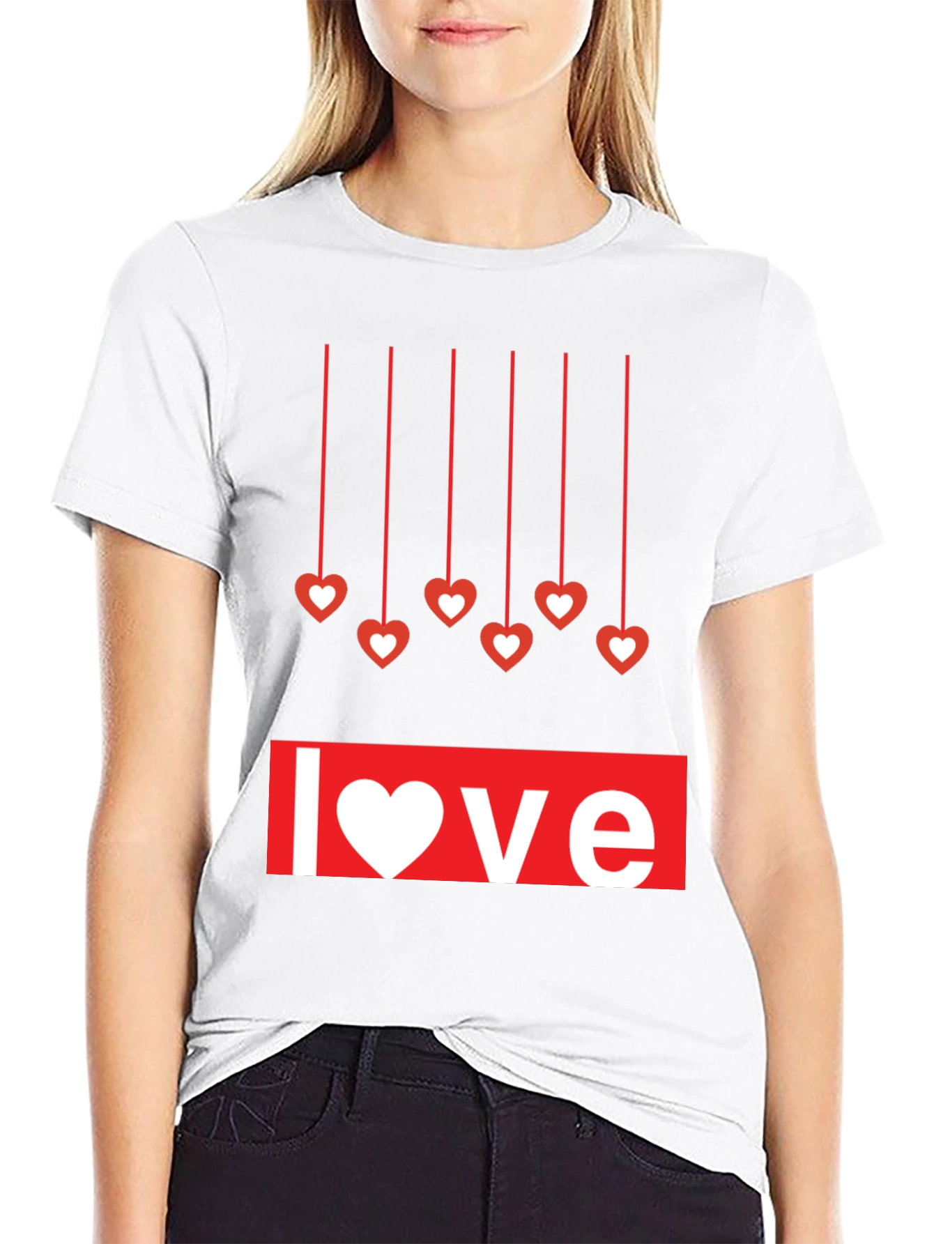 Love Heart Hanging T-Shirt