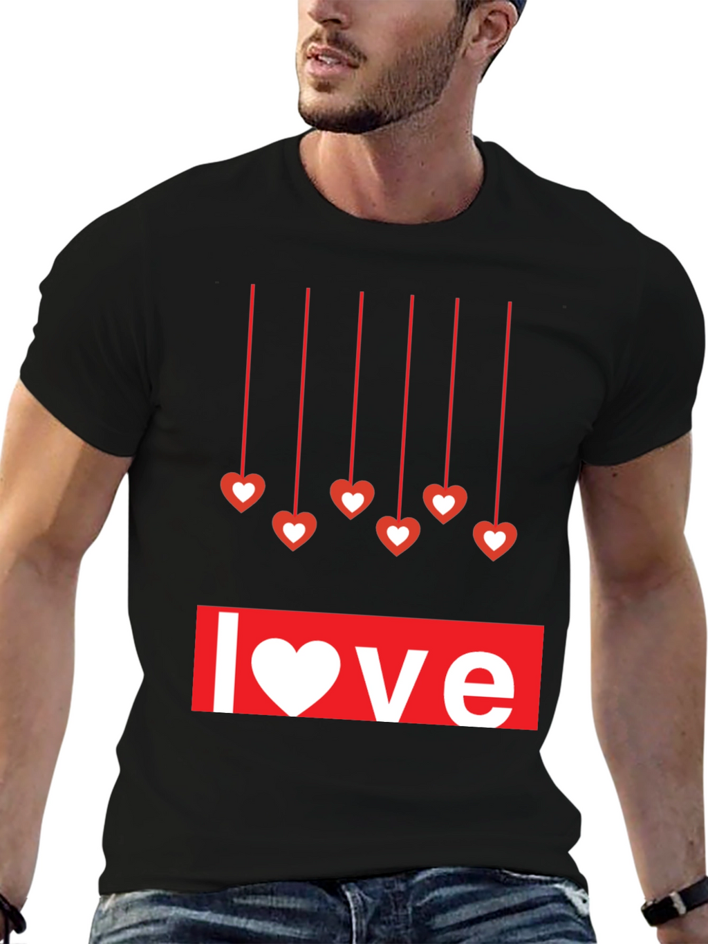 Love Heart Hanging T-Shirt