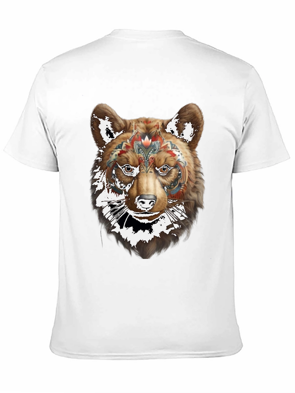 Bear Graphic Black T-Shirt - Stylish Animal Design