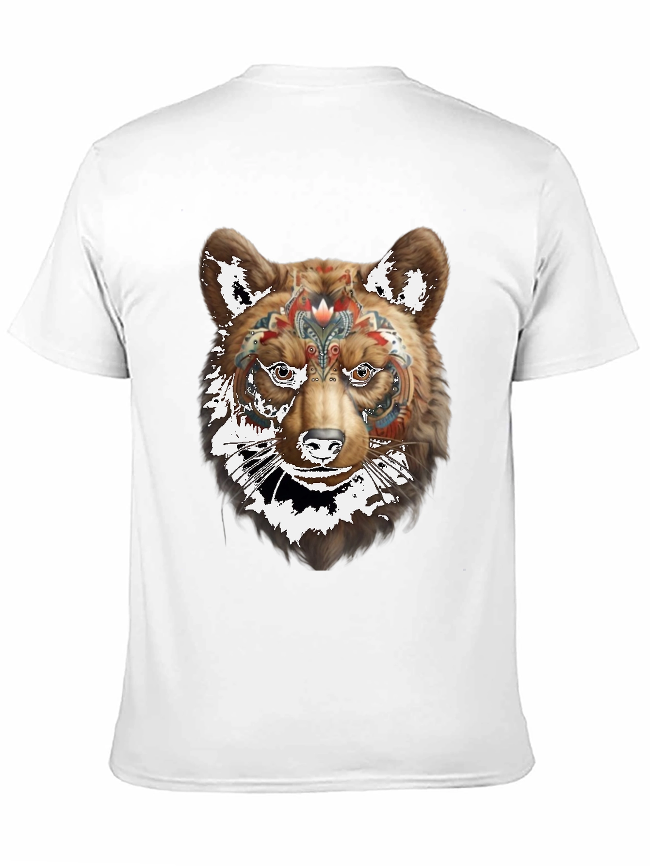 Bear Graphic Black T-Shirt - Stylish Animal Design
