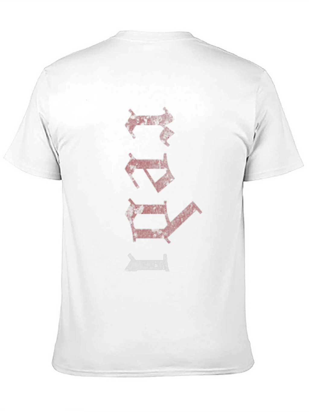 Distressed Text Black Graphic Tee