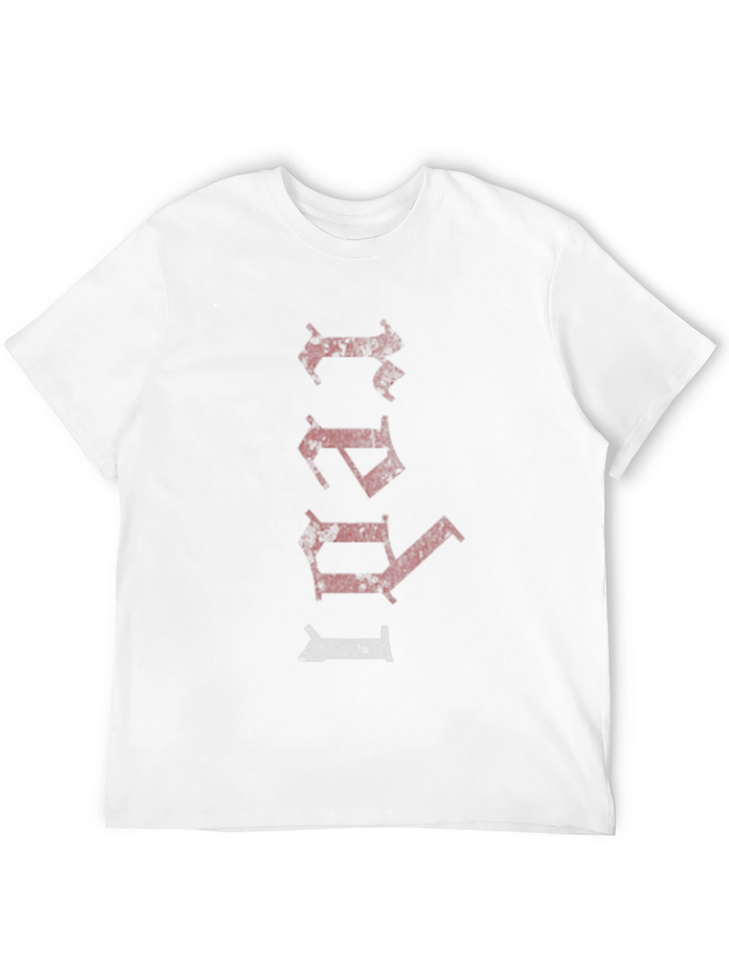 Distressed Text Black Graphic Tee
