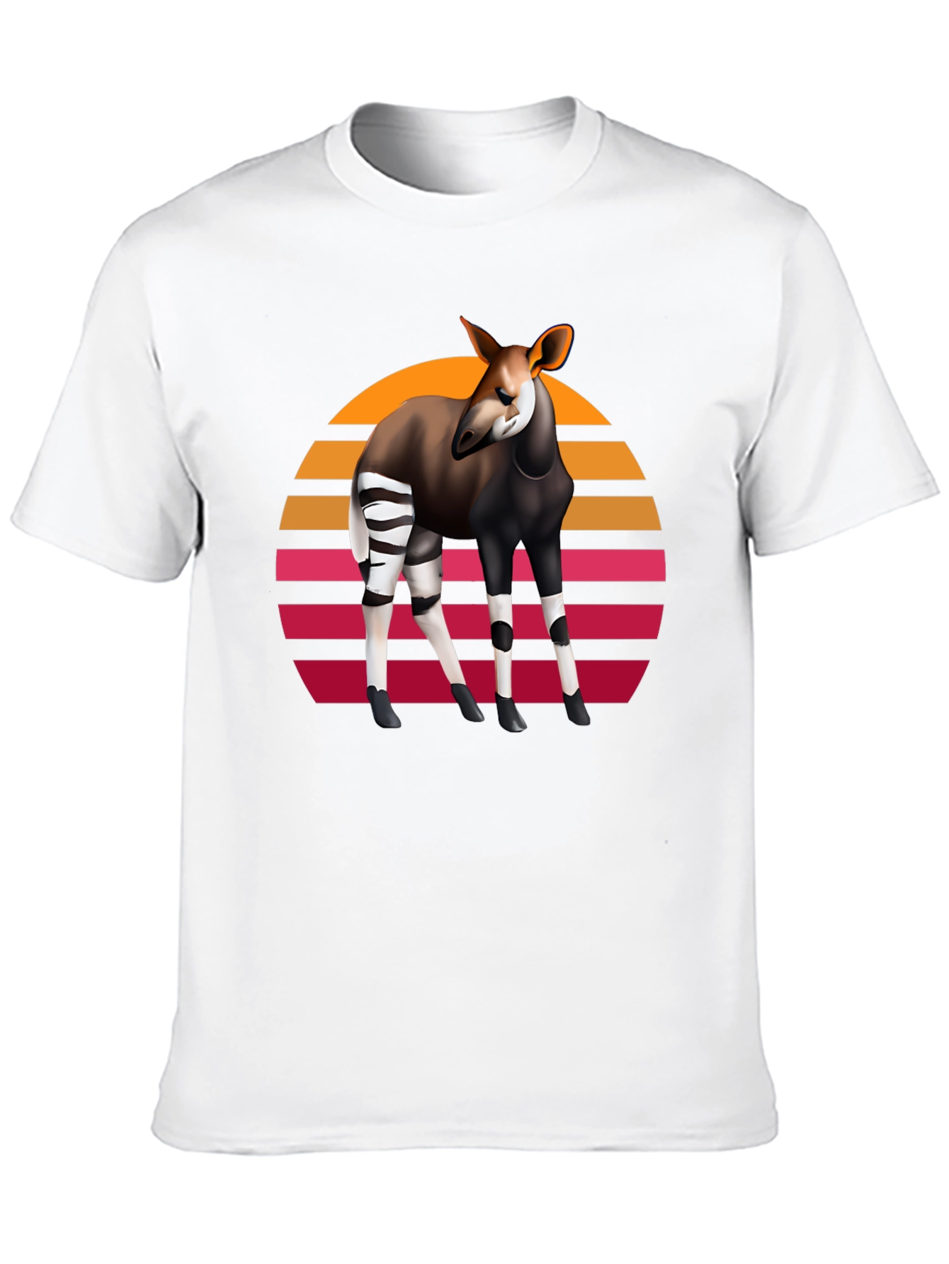 Okapi Retro Sunset Graphic Tee