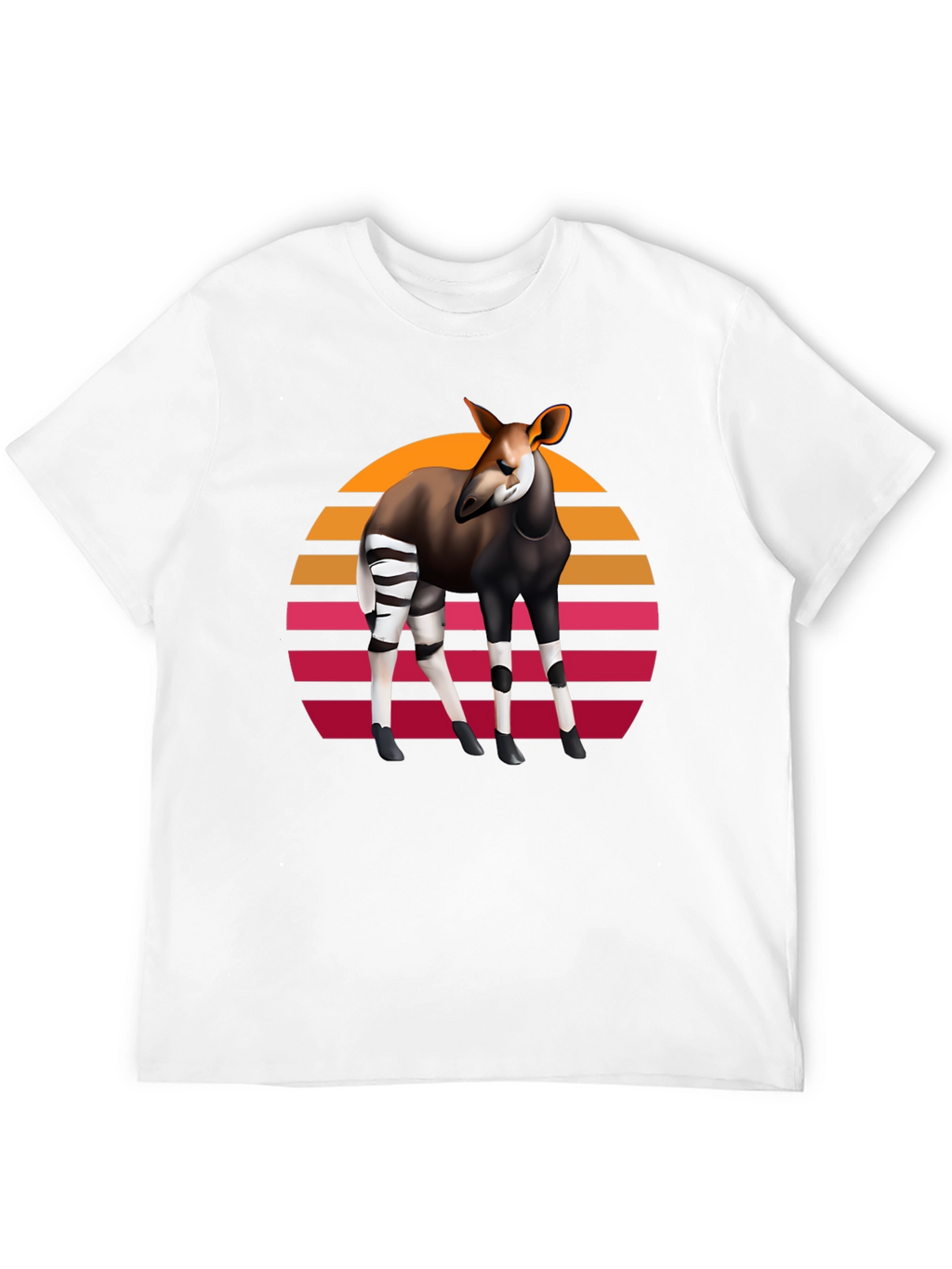 Okapi Retro Sunset Graphic Tee