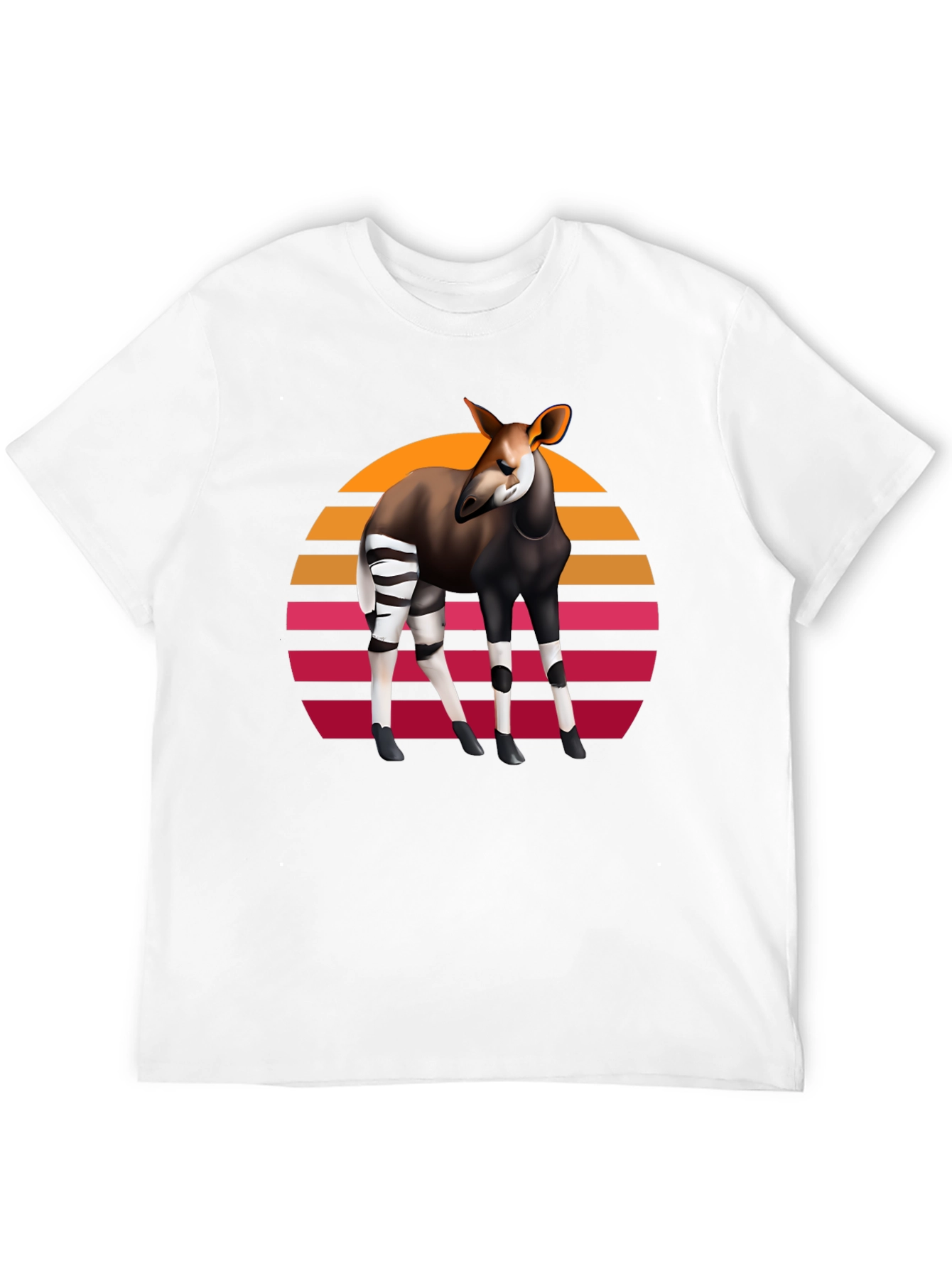 Okapi Retro Sunset Graphic Tee