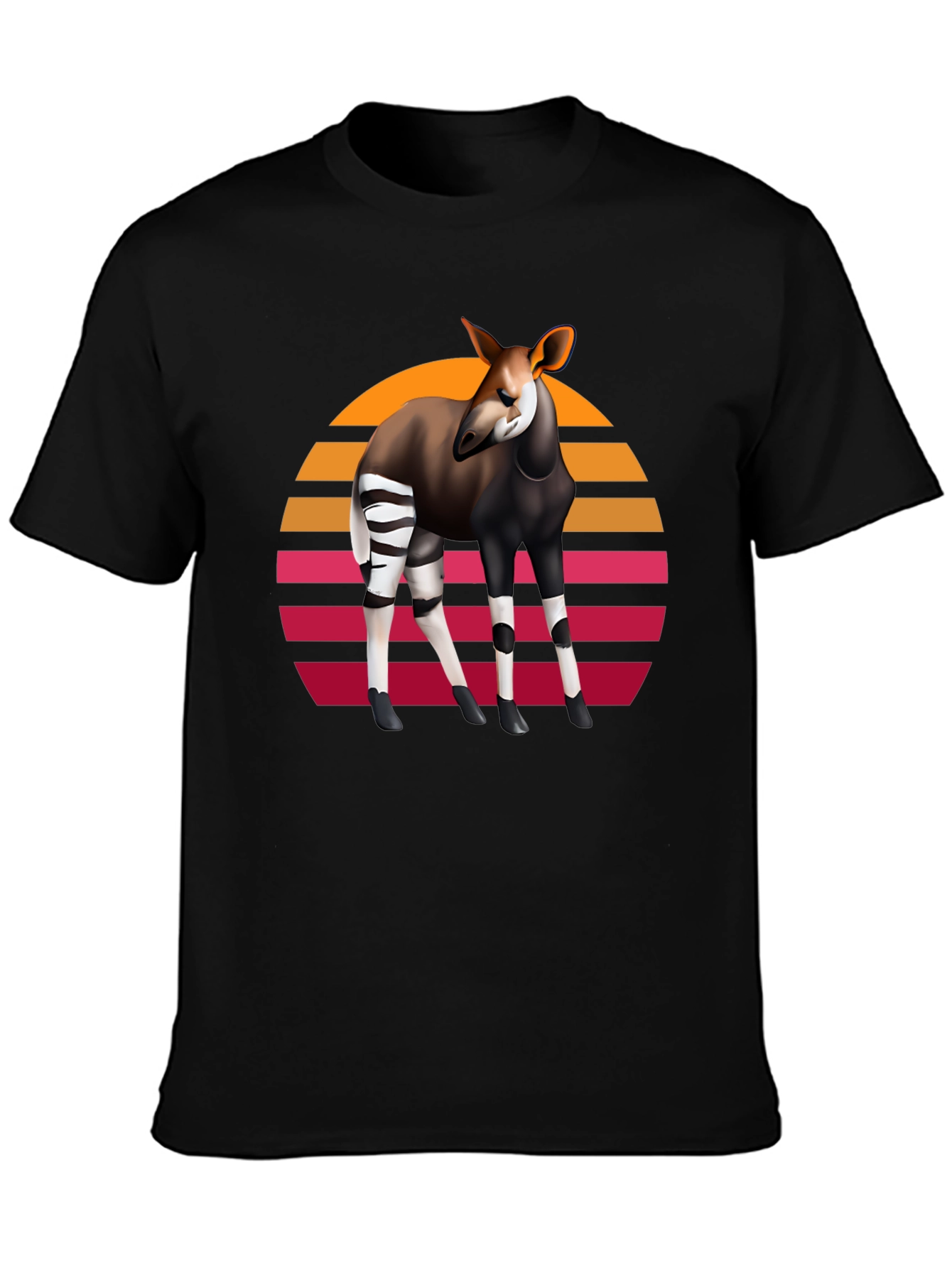 Okapi Retro Sunset Graphic Tee