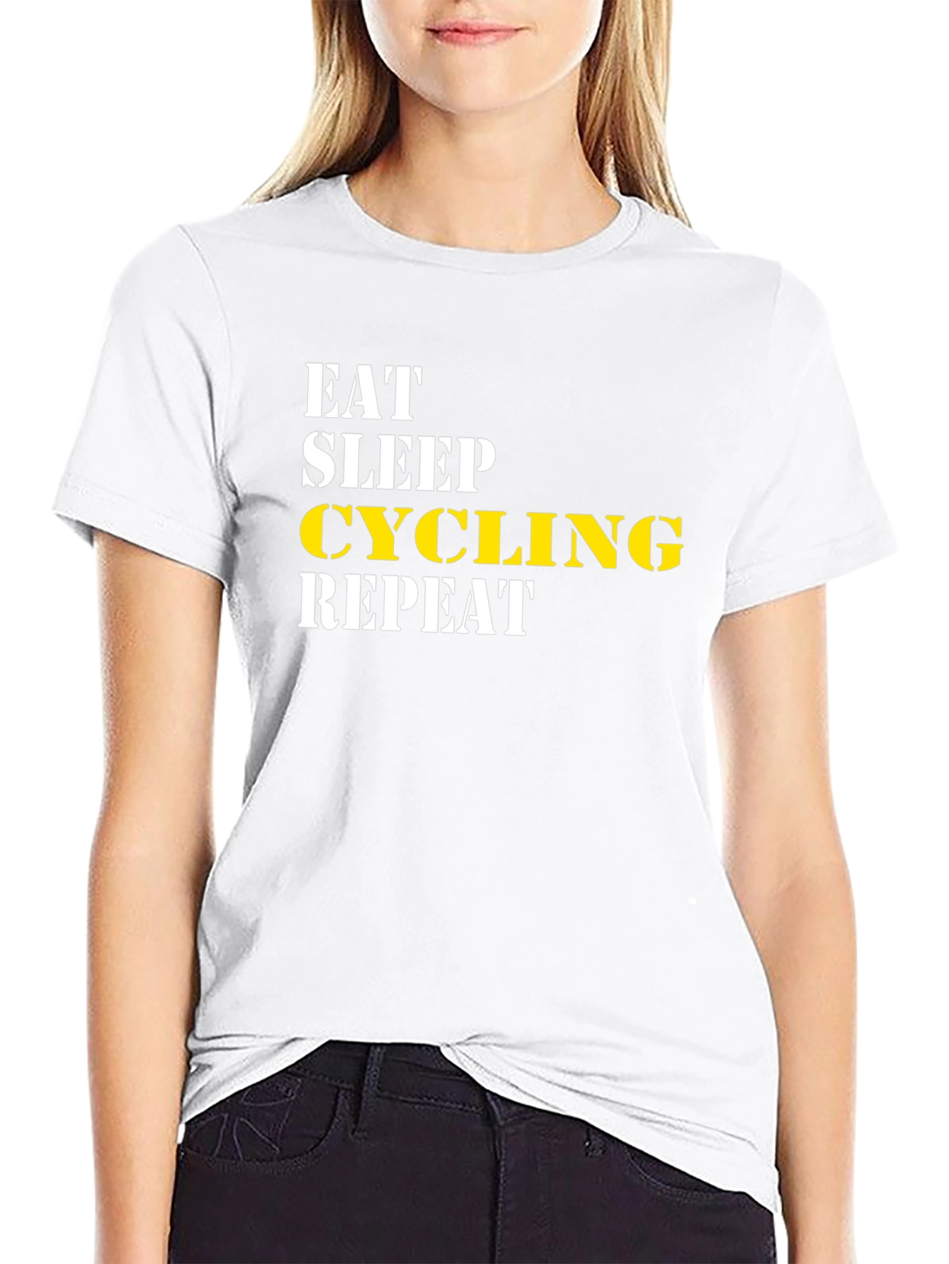 Eat Sleep Cycling Repeat T-Shirt