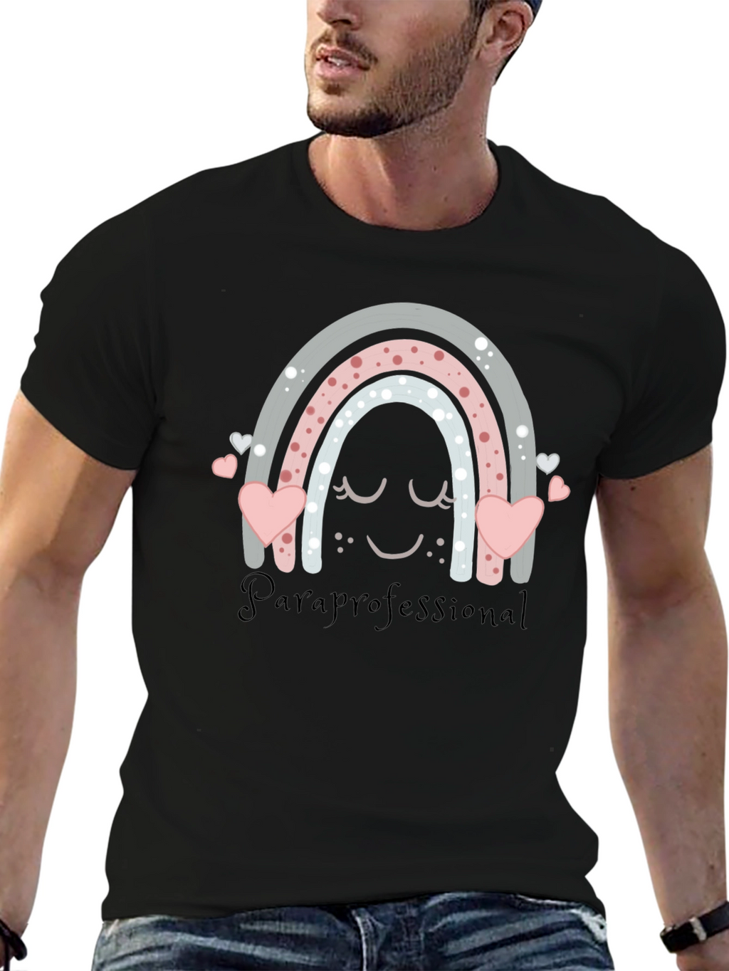 Paraprofessional Rainbow Heart T-Shirt