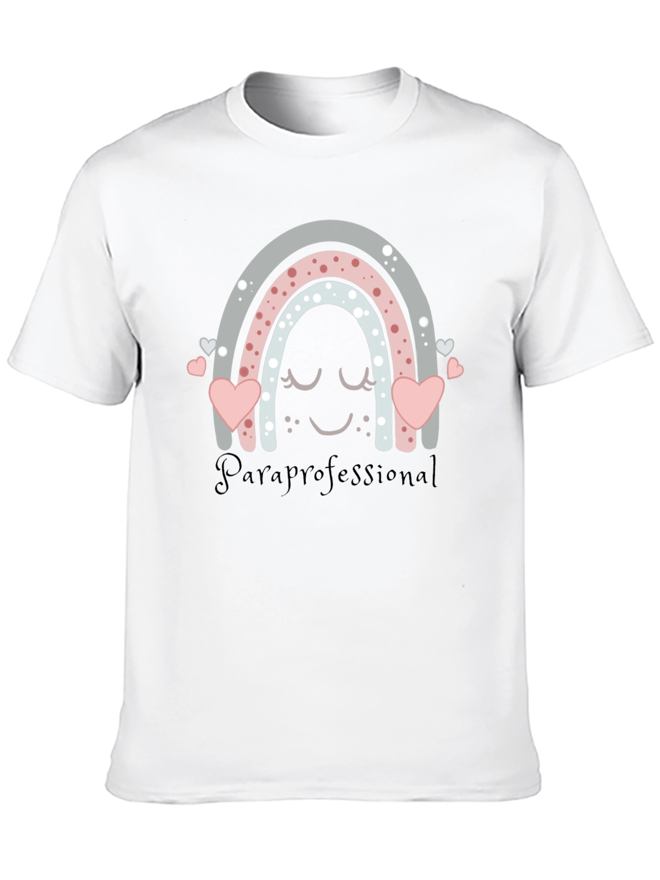 Paraprofessional Rainbow Heart T-Shirt