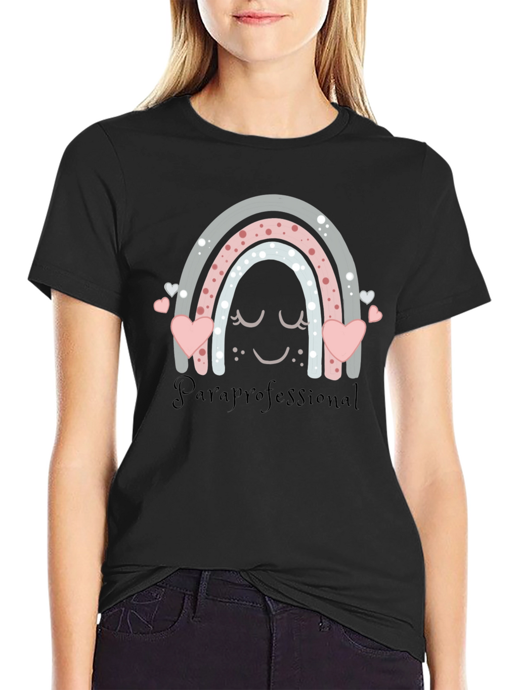 Paraprofessional Rainbow Heart T-Shirt