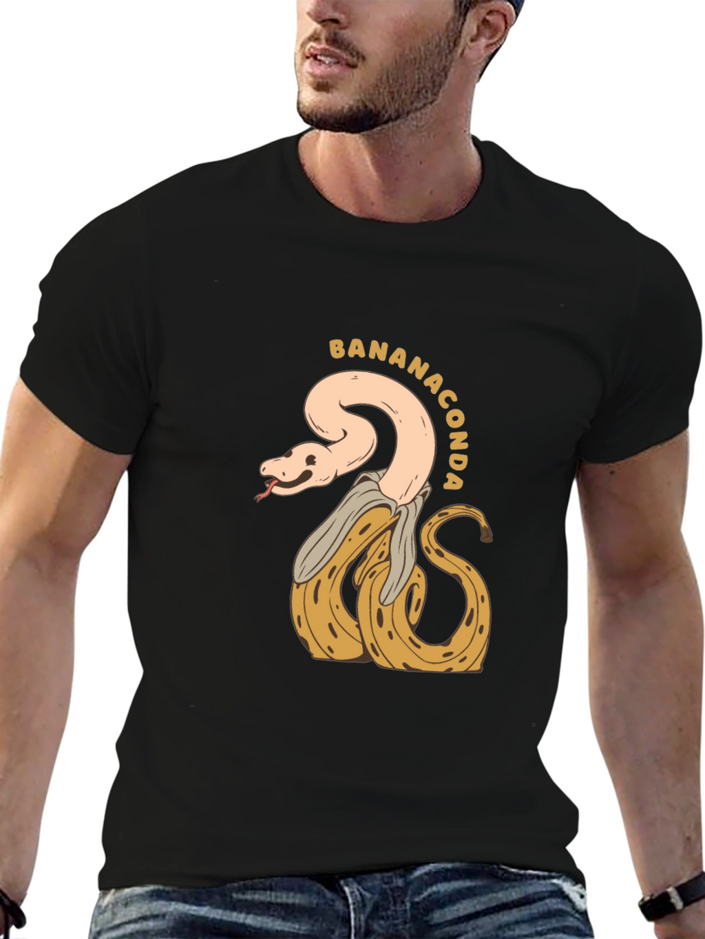Bananaconda T-Shirt - Quirky Snake & Banana Design