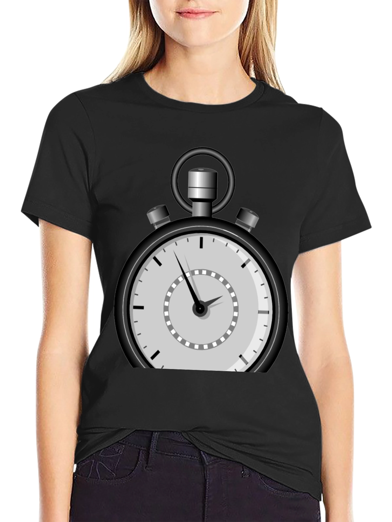 Stopwatch Graphic T-Shirt - Time is of the Essence