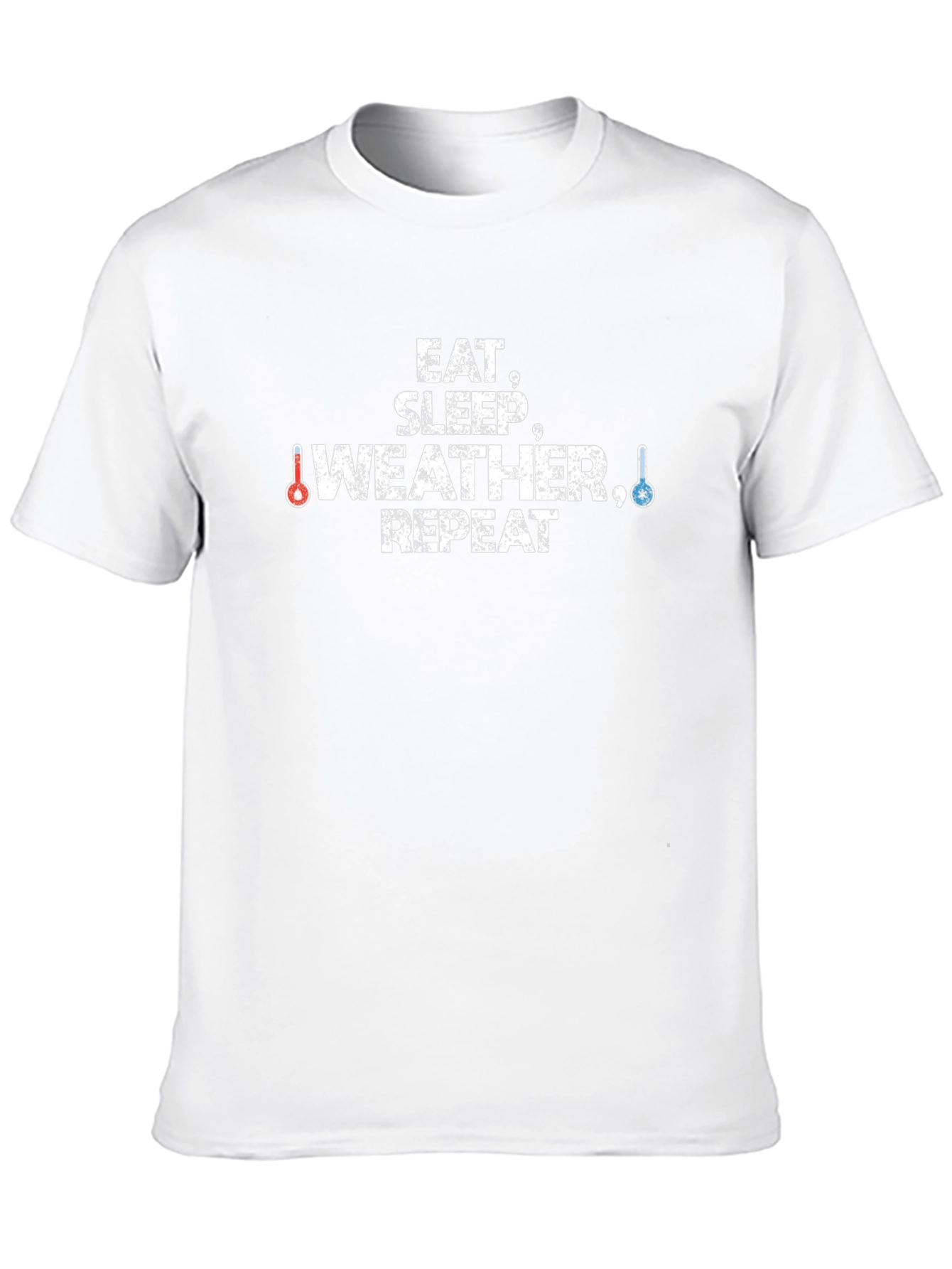 Eat Sleep Weather Repeat Black T-Shirt