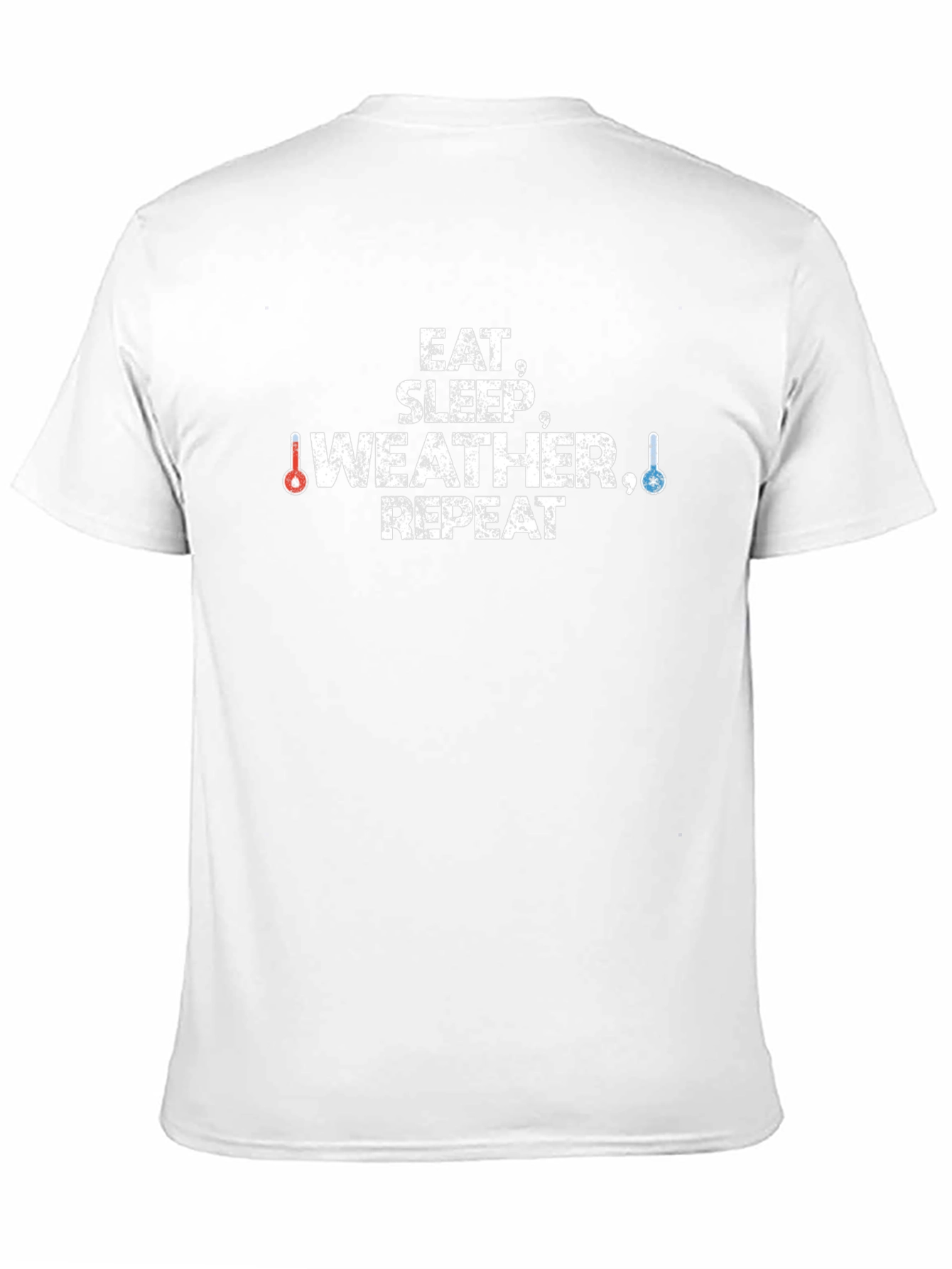 Eat Sleep Weather Repeat Black T-Shirt