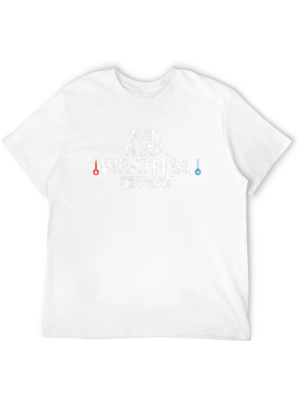 Eat Sleep Weather Repeat Black T-Shirt