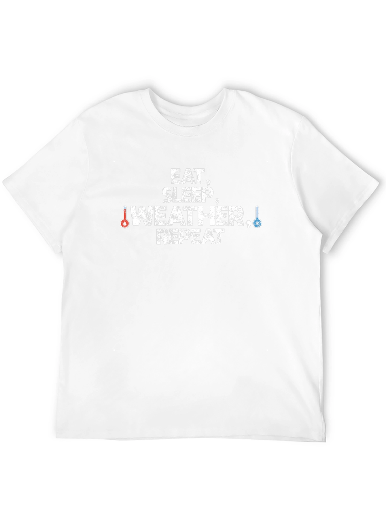 Eat Sleep Weather Repeat Black T-Shirt
