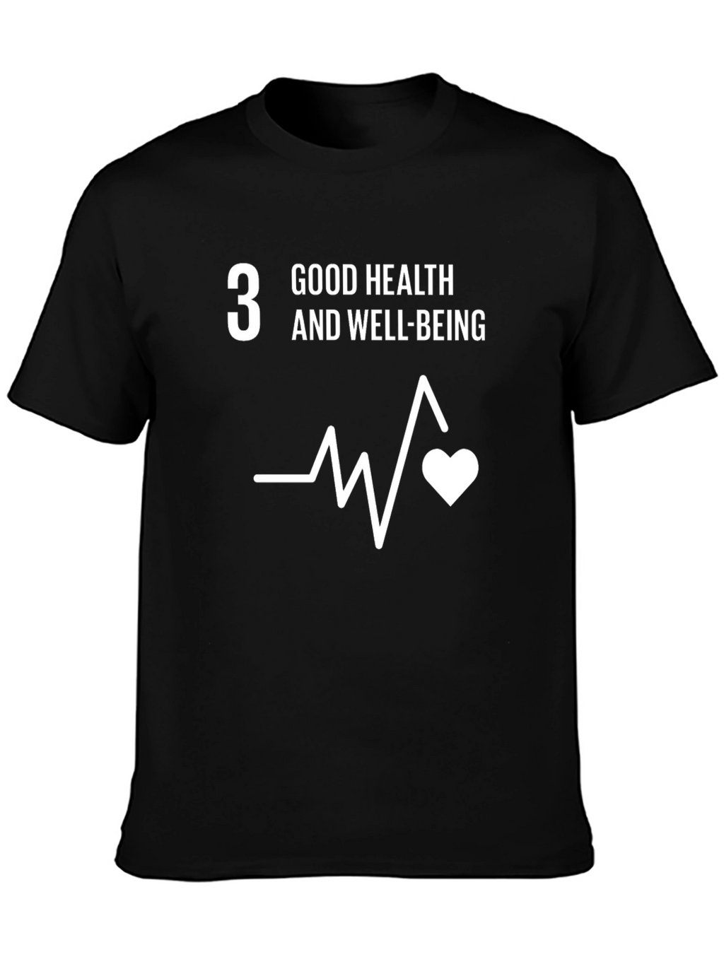 Good Health & Well-Being Black T-Shirt