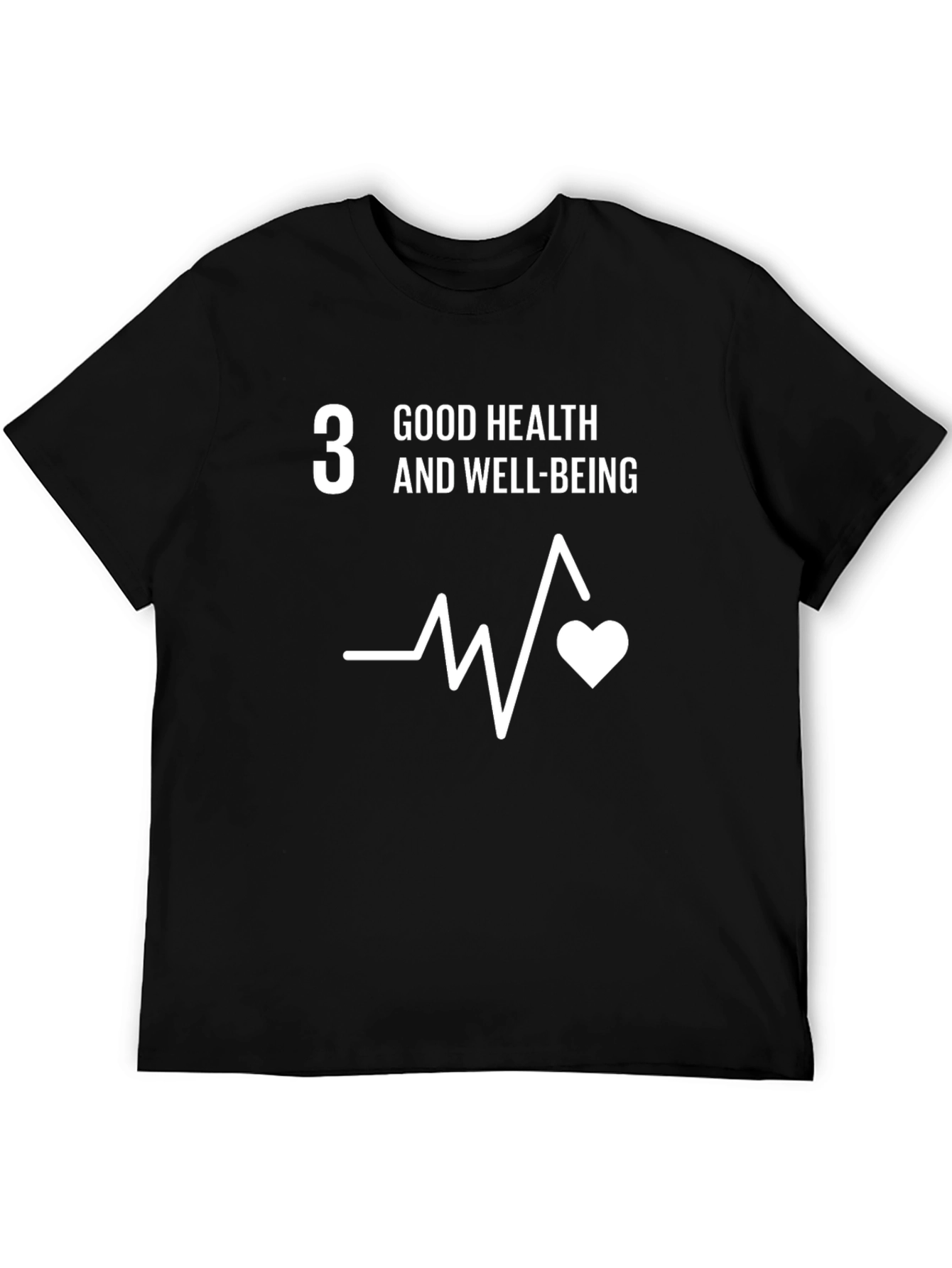 Good Health & Well-Being Black T-Shirt