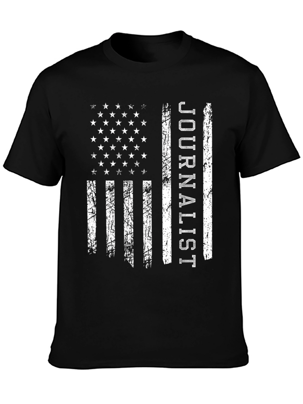 Journalist American Flag Graphic T-Shirt