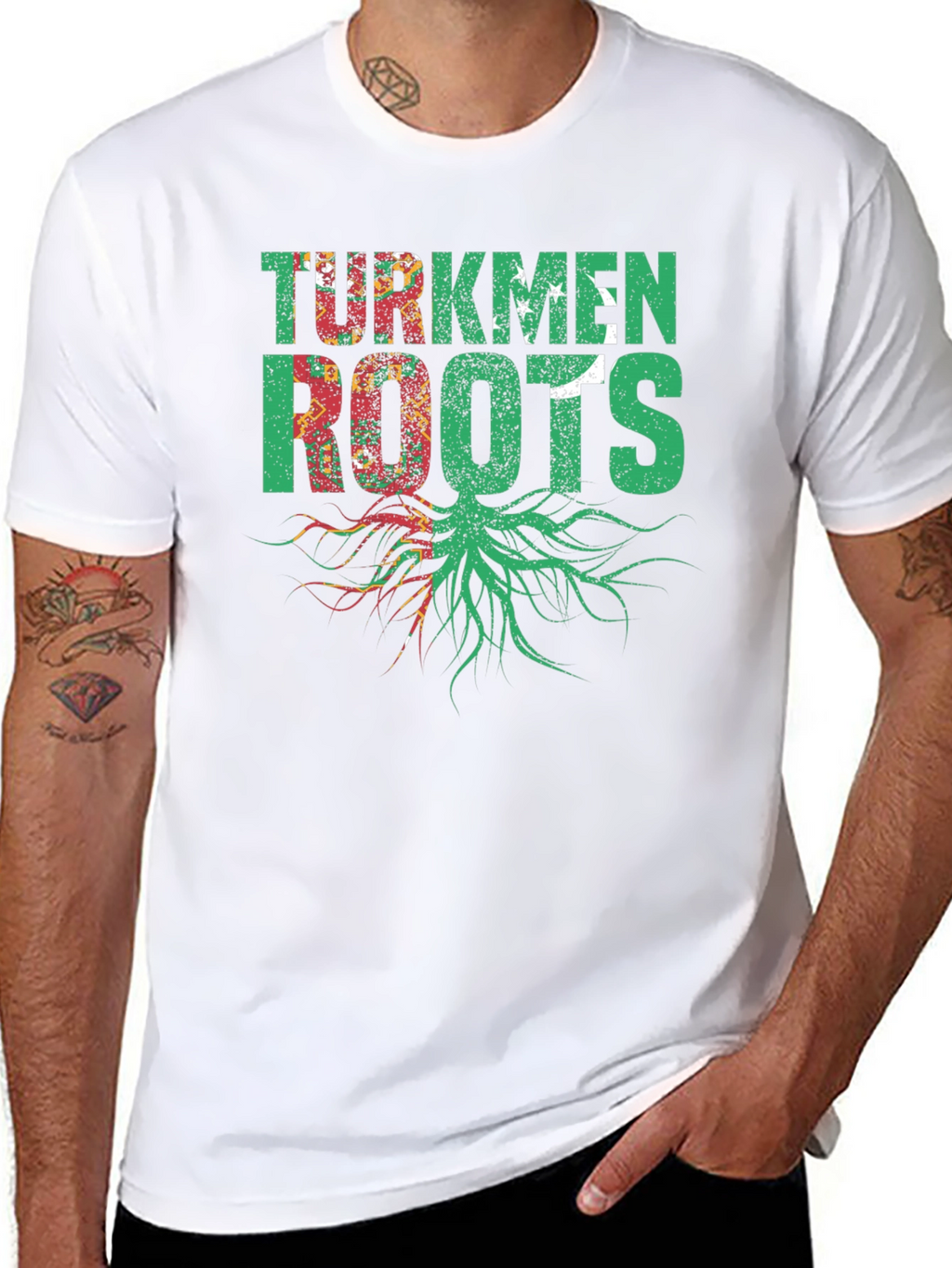 Turkmen Roots Black T-Shirt