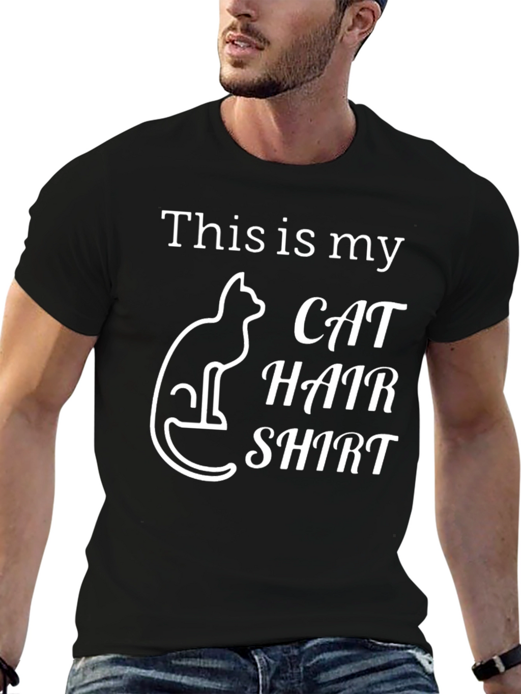This Is My Cat Hair Shirt - Novelty Tee