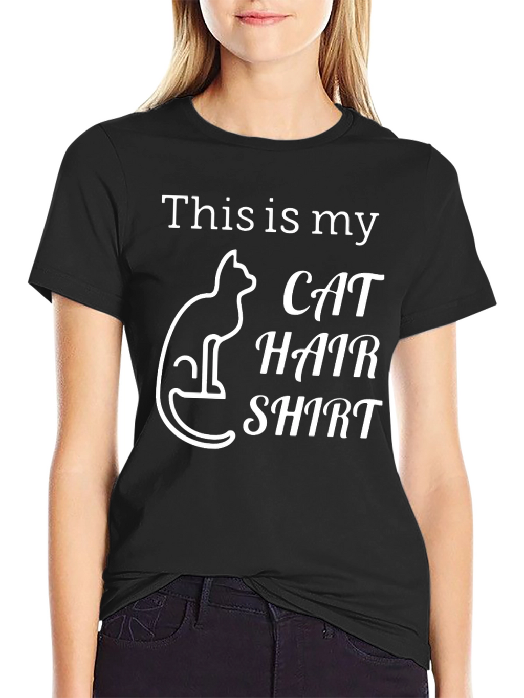 This Is My Cat Hair Shirt - Novelty Tee