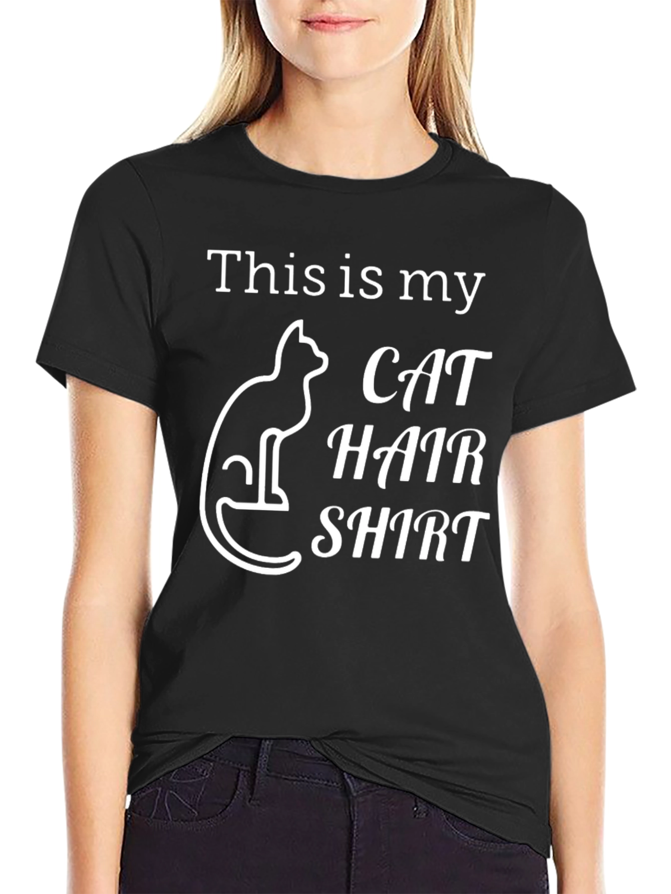 This Is My Cat Hair Shirt - Novelty Tee
