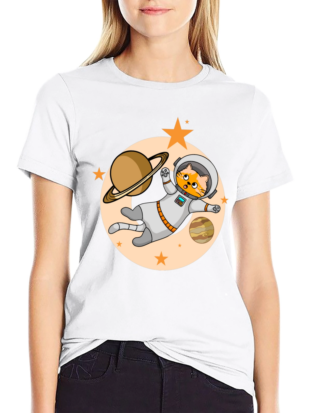 Astronaut Cat T-Shirt - Space Adventure