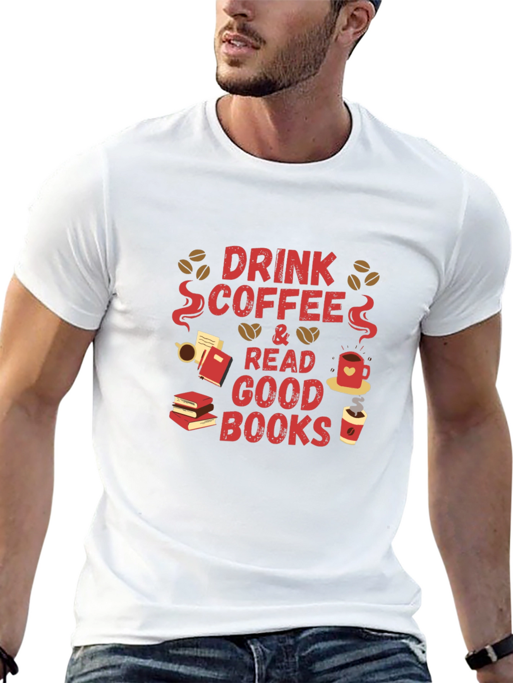 Drink Coffee and Read Good Books T-Shirt