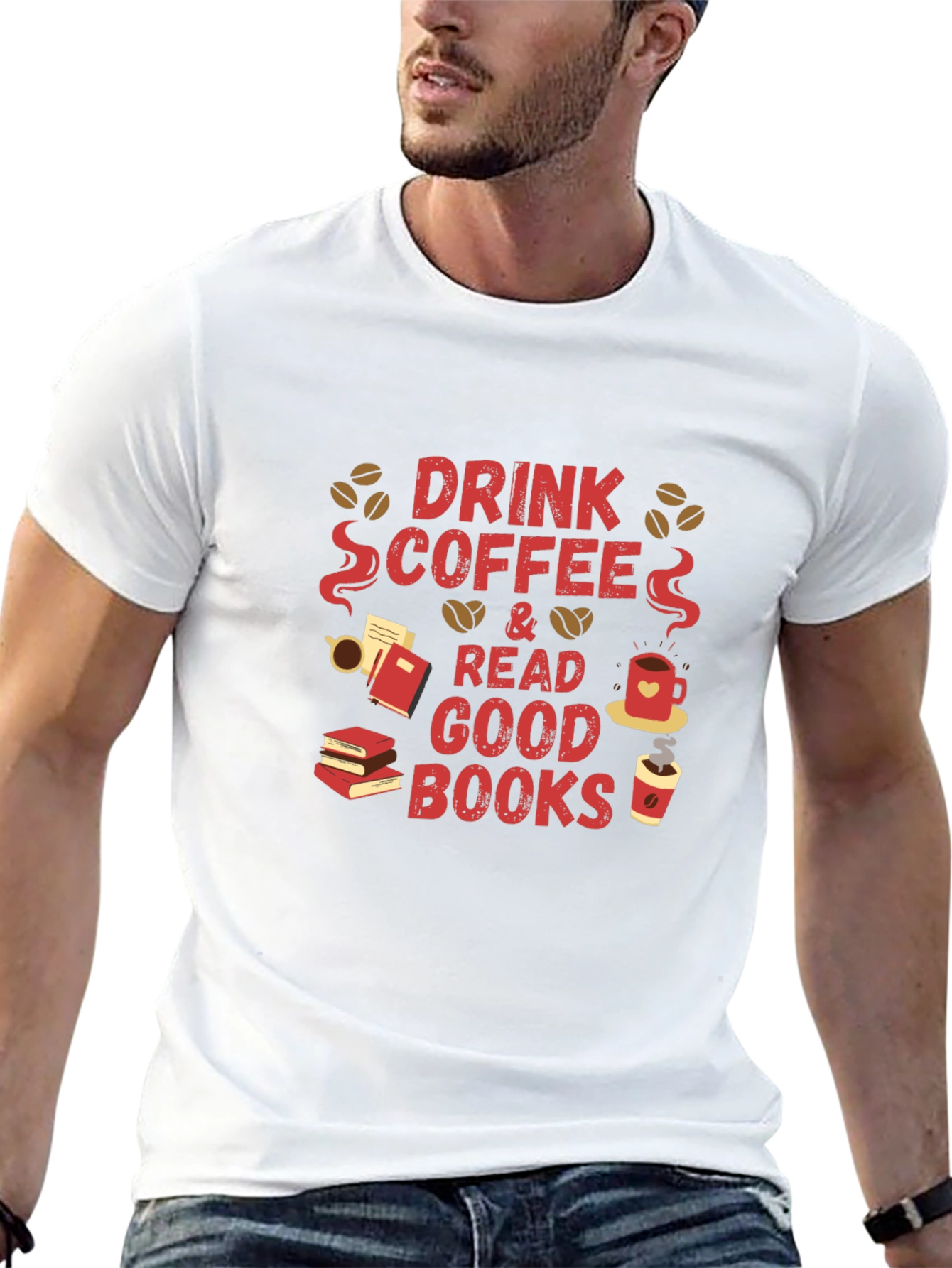 Drink Coffee and Read Good Books T-Shirt