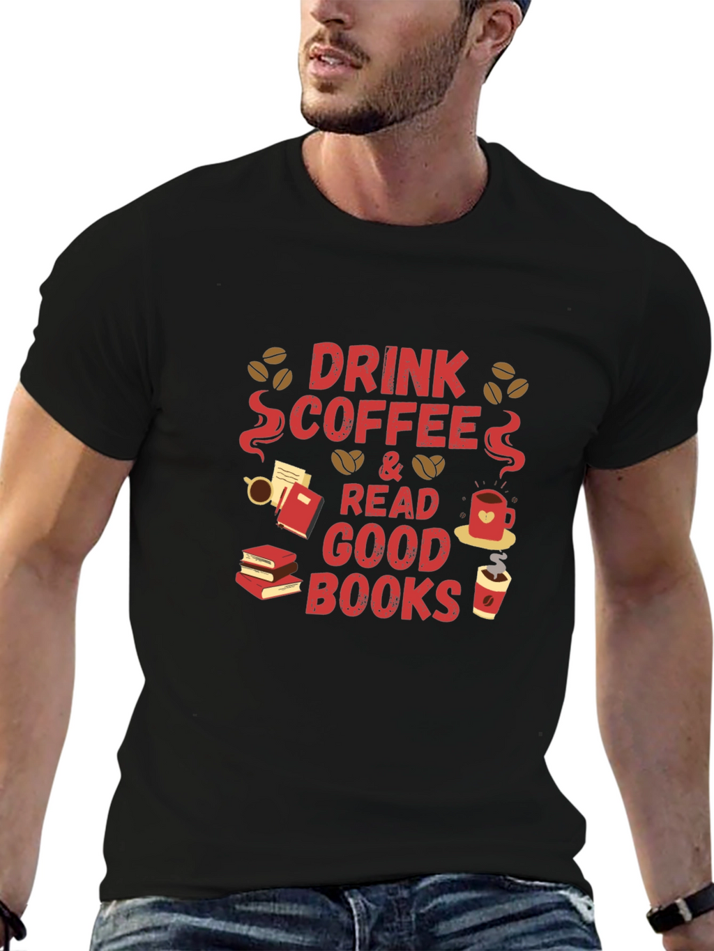 Drink Coffee and Read Good Books T-Shirt