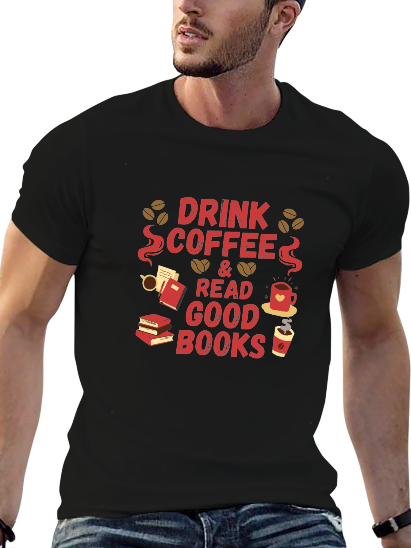 Drink Coffee and Read Good Books T-Shirt
