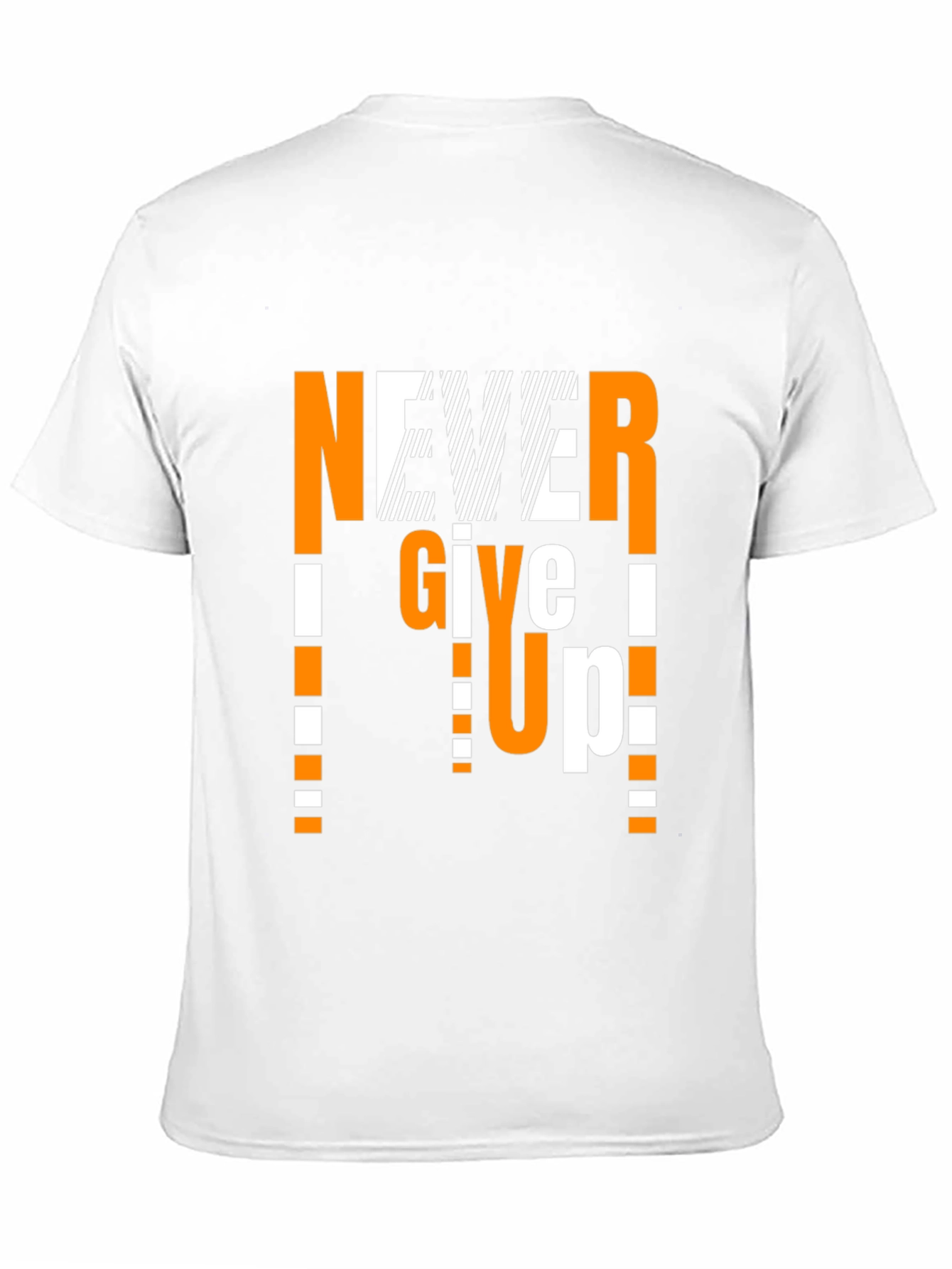 Never Give Up Graphic Print T-Shirt