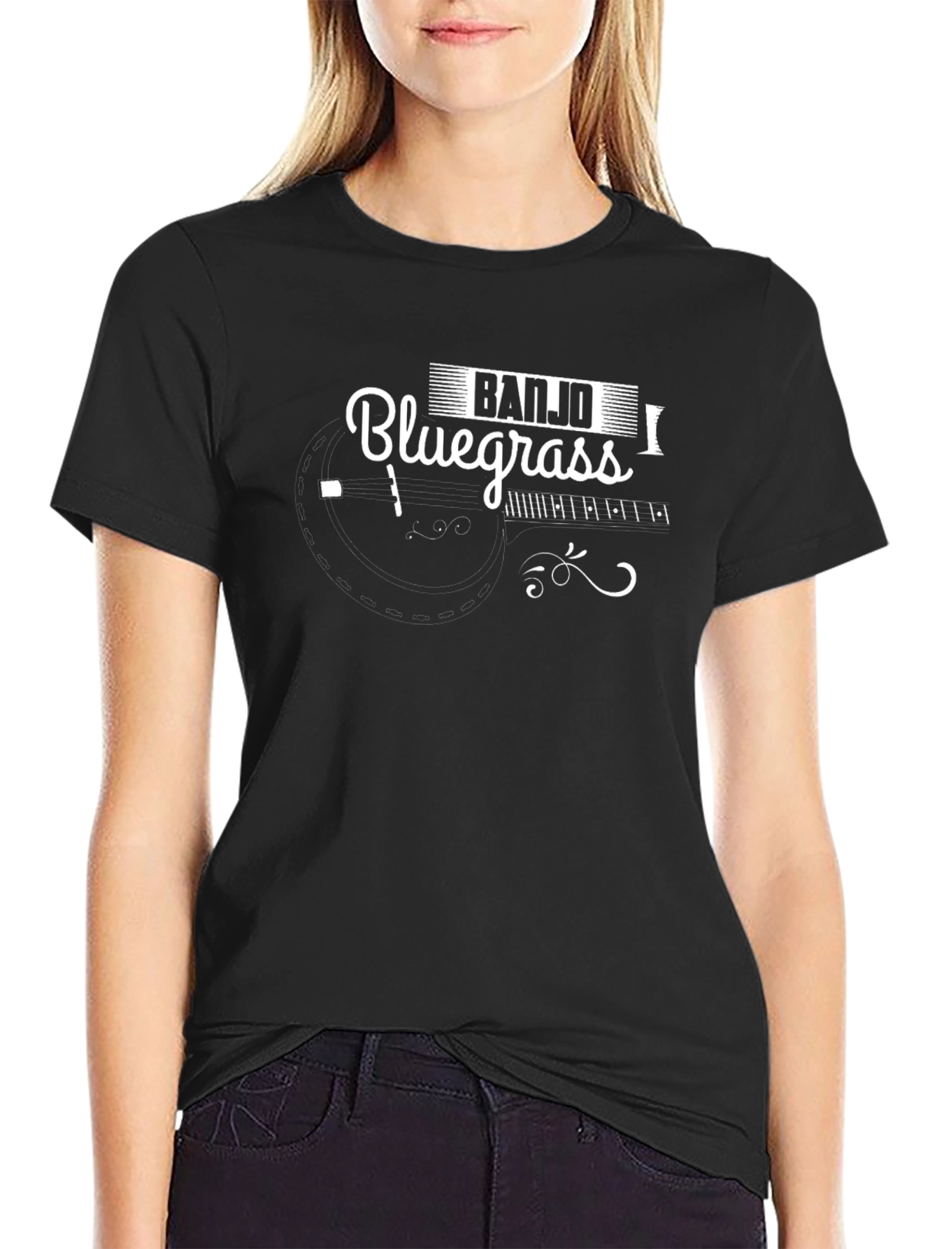 Banjo Bluegrass Graphic Tee - Black