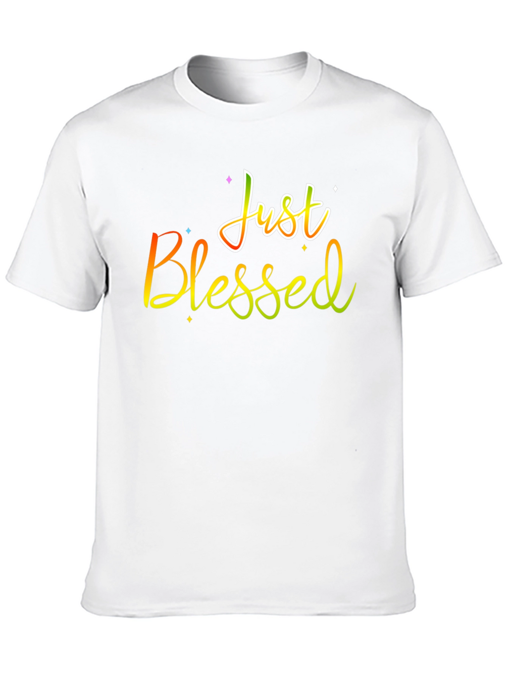 Just Blessed Graphic T-Shirt Black Cotton Tee