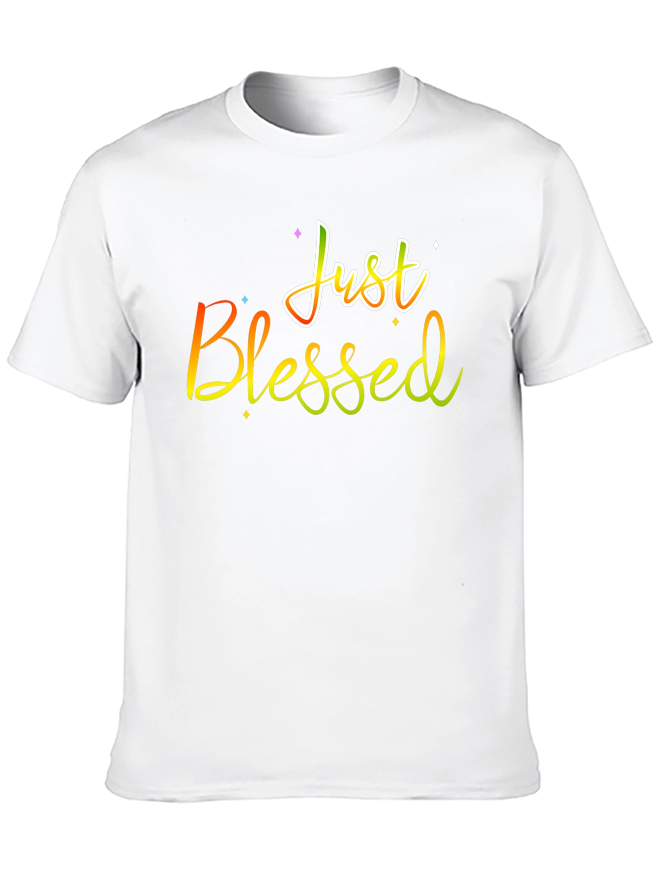 Just Blessed Graphic T-Shirt Black Cotton Tee