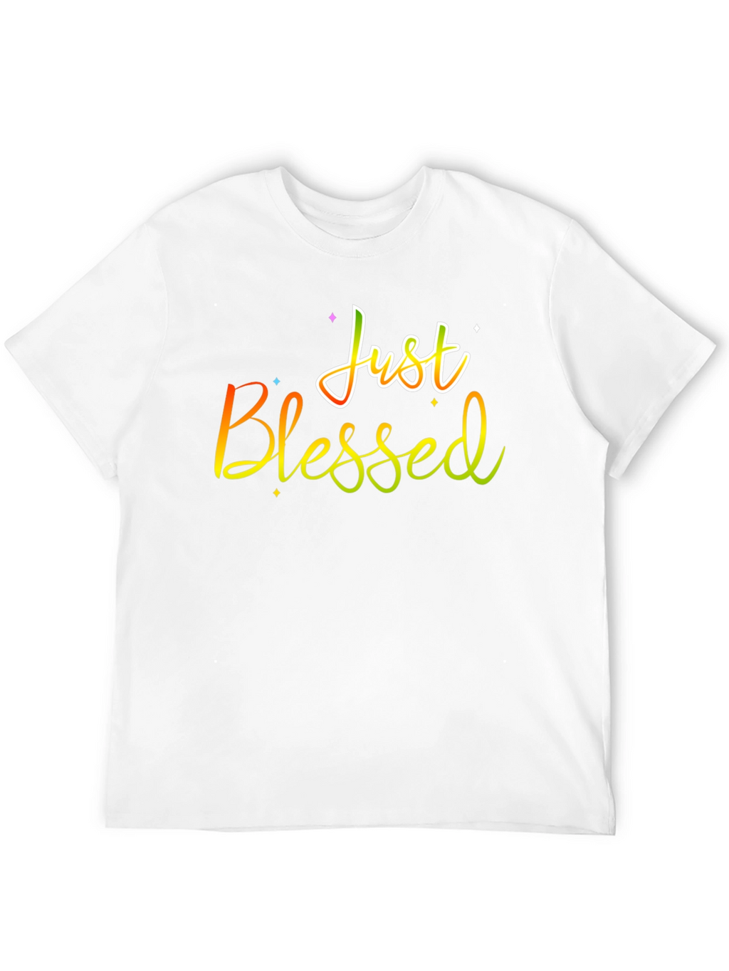 Just Blessed Graphic T-Shirt Black Cotton Tee