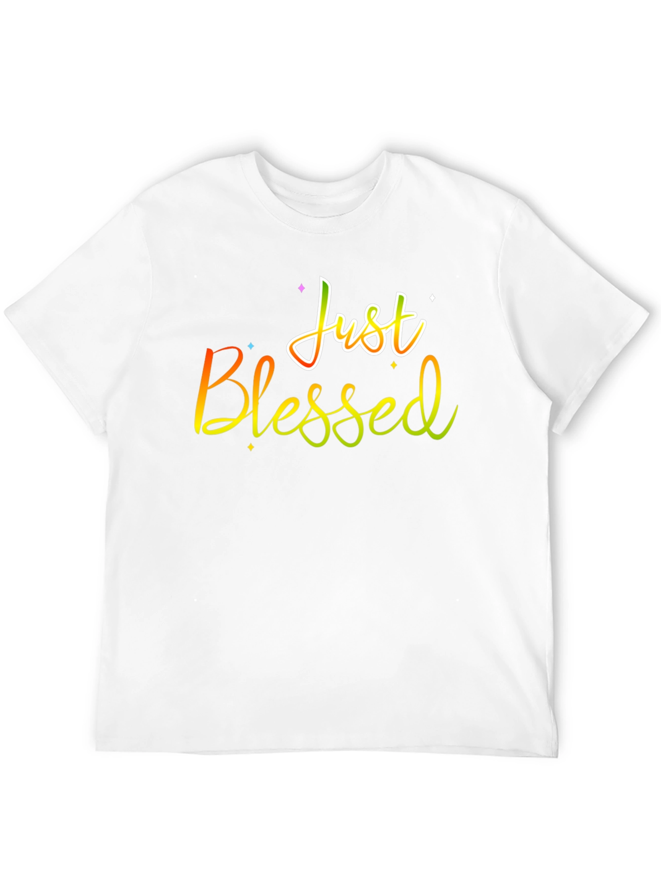 Just Blessed Graphic T-Shirt Black Cotton Tee