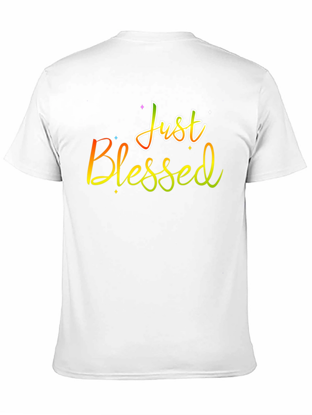 Just Blessed Graphic T-Shirt Black Cotton Tee