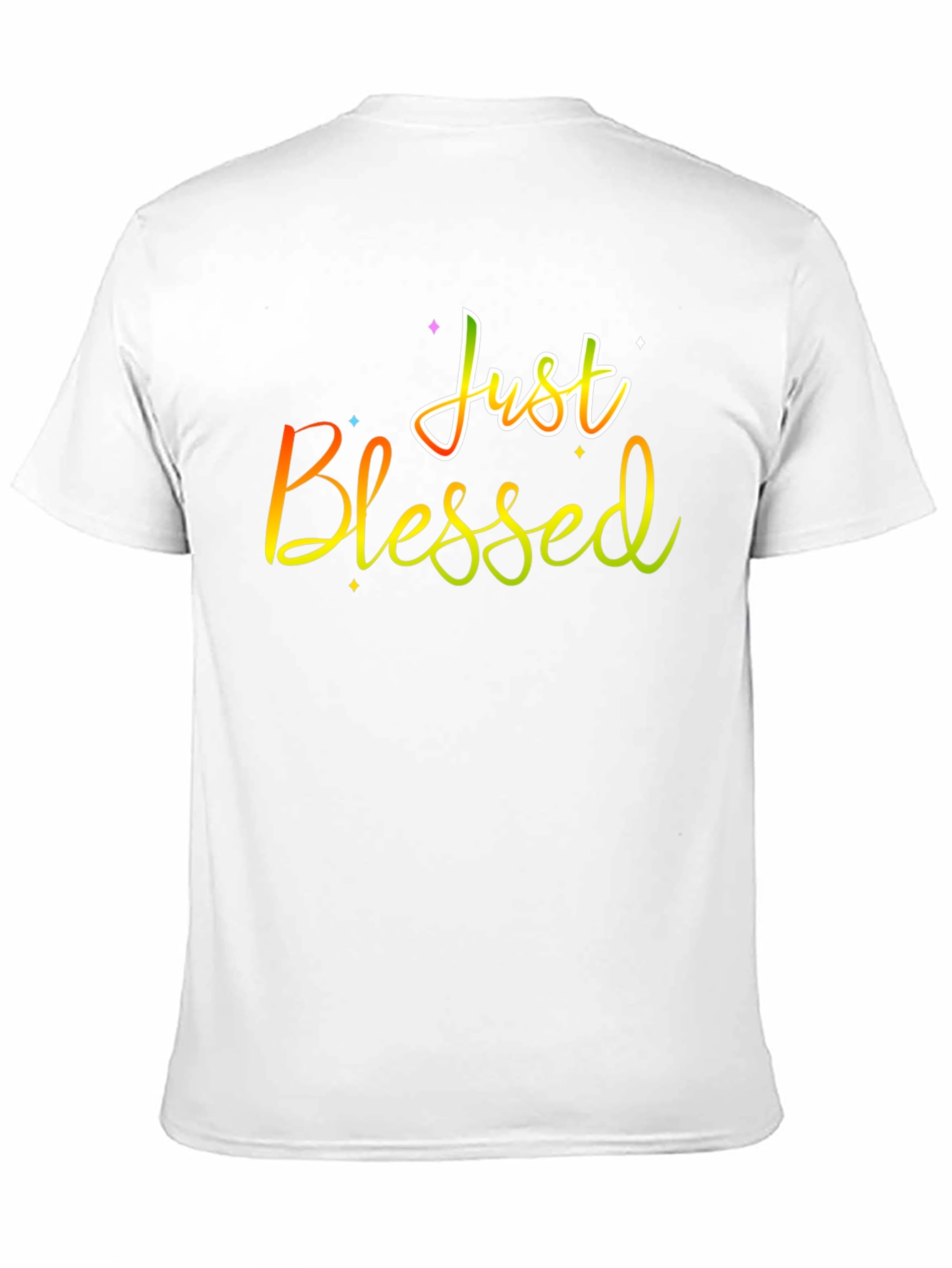 Just Blessed Graphic T-Shirt Black Cotton Tee
