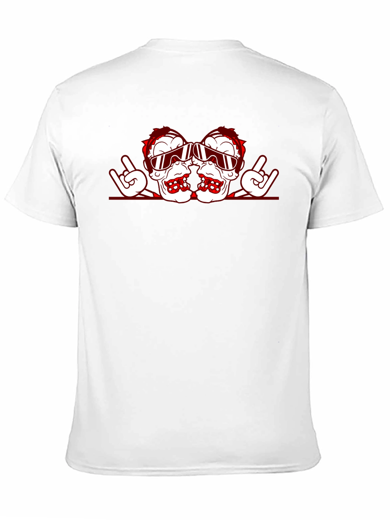 Rock On Ski Skull Graphic Tee