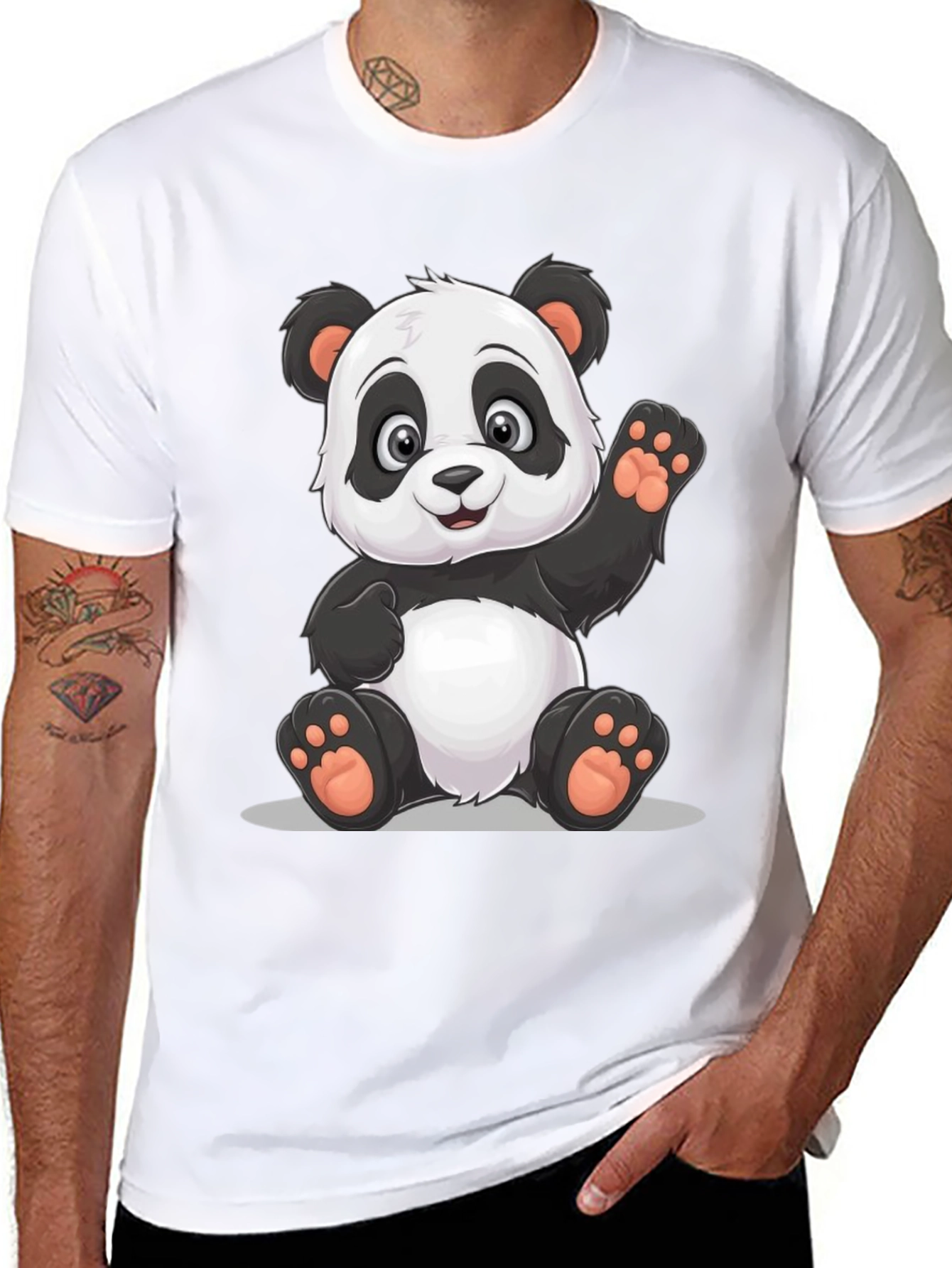 Panda Graphic Tee - Cute Cartoon Bear T-Shirt
