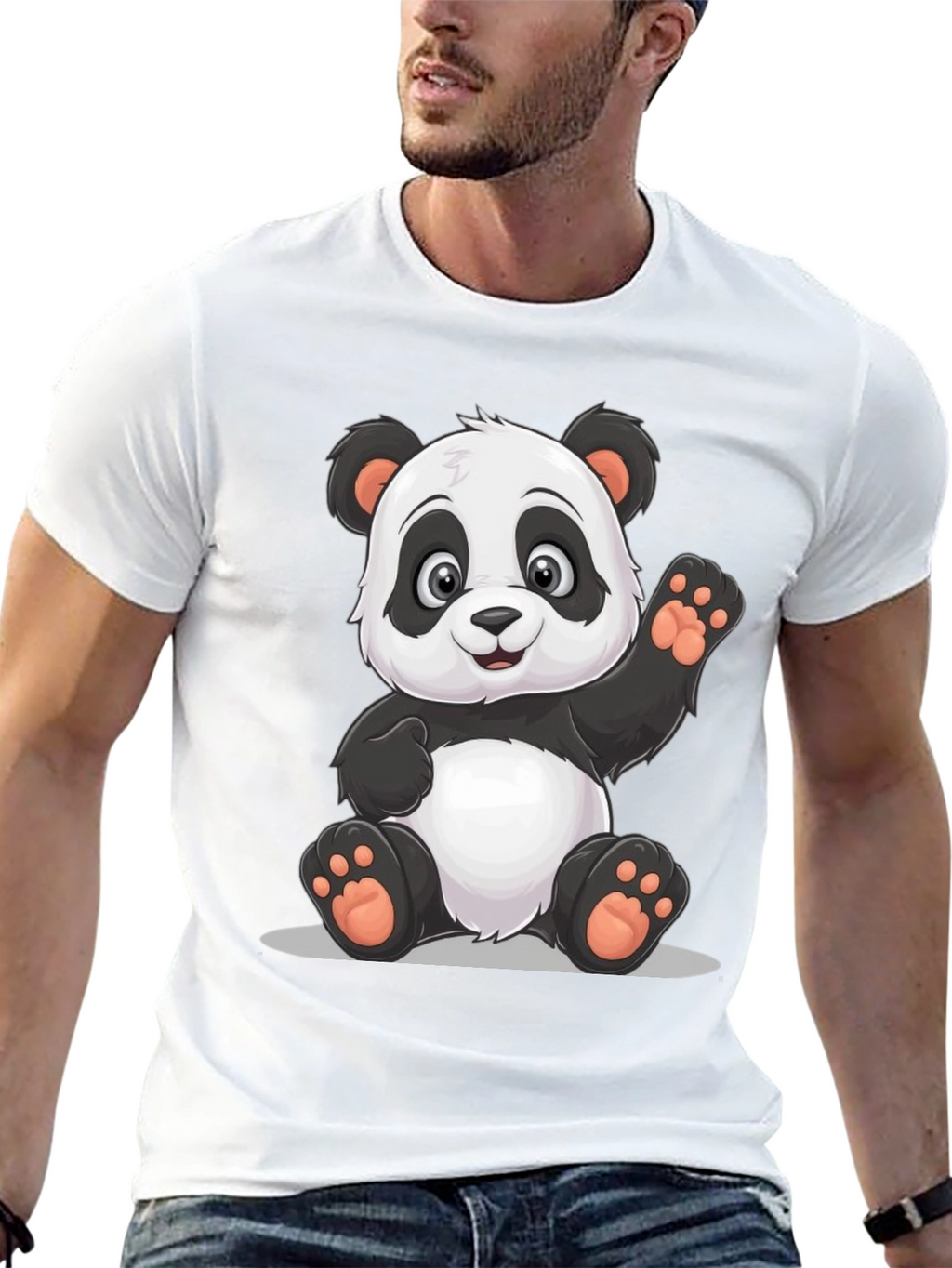 Panda Graphic Tee - Cute Cartoon Bear T-Shirt