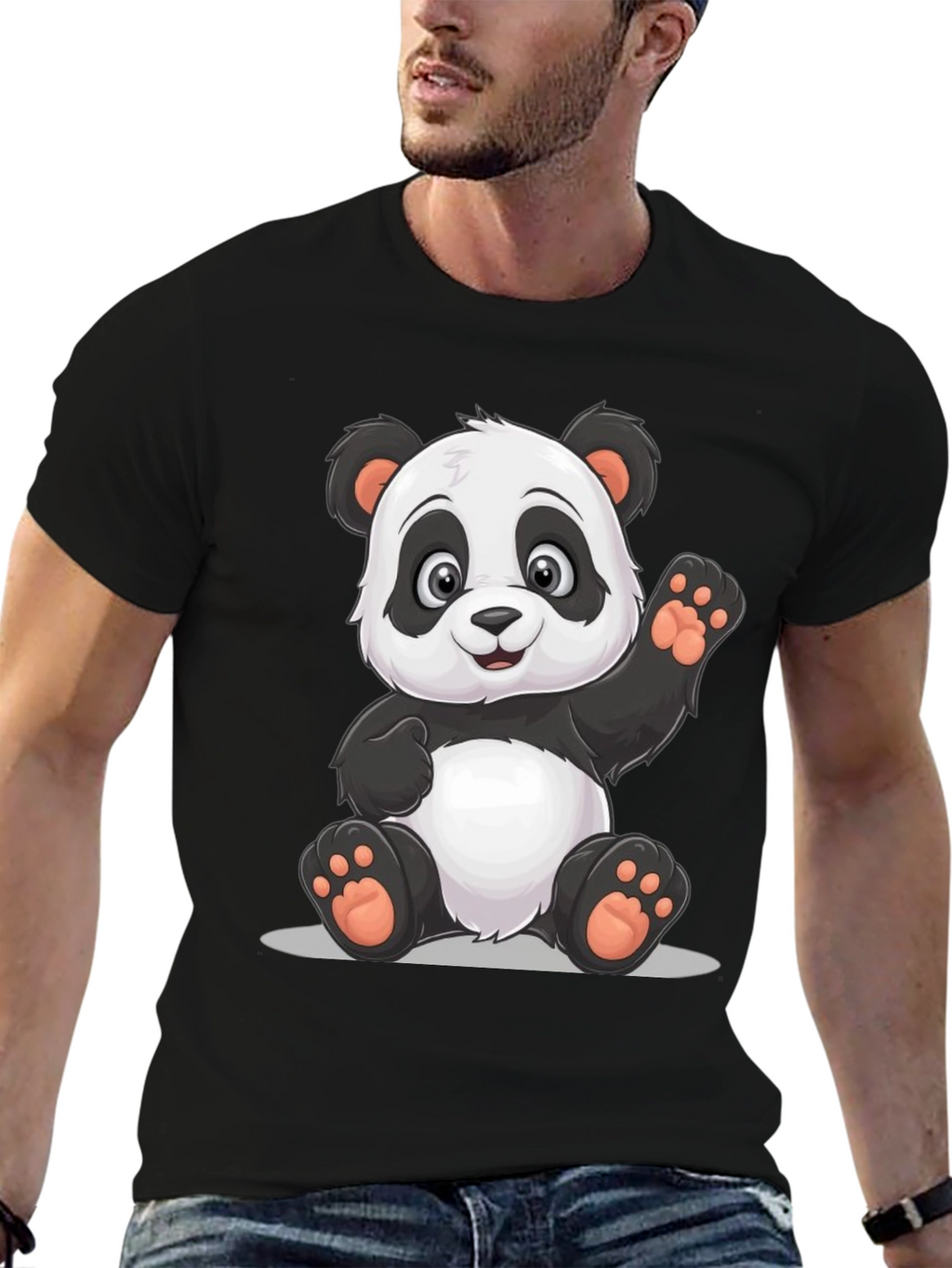Panda Graphic Tee - Cute Cartoon Bear T-Shirt